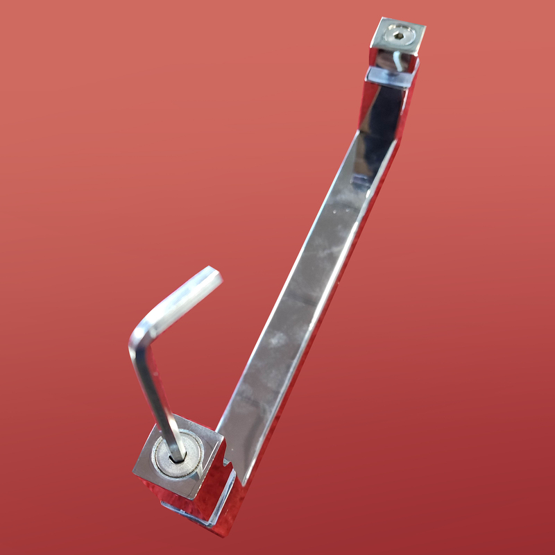 Двері у нішу розсувні KOER SR SD02-120x200-TR-01 прозоре скло EASY CLEAN 8мм хром (KR5384)