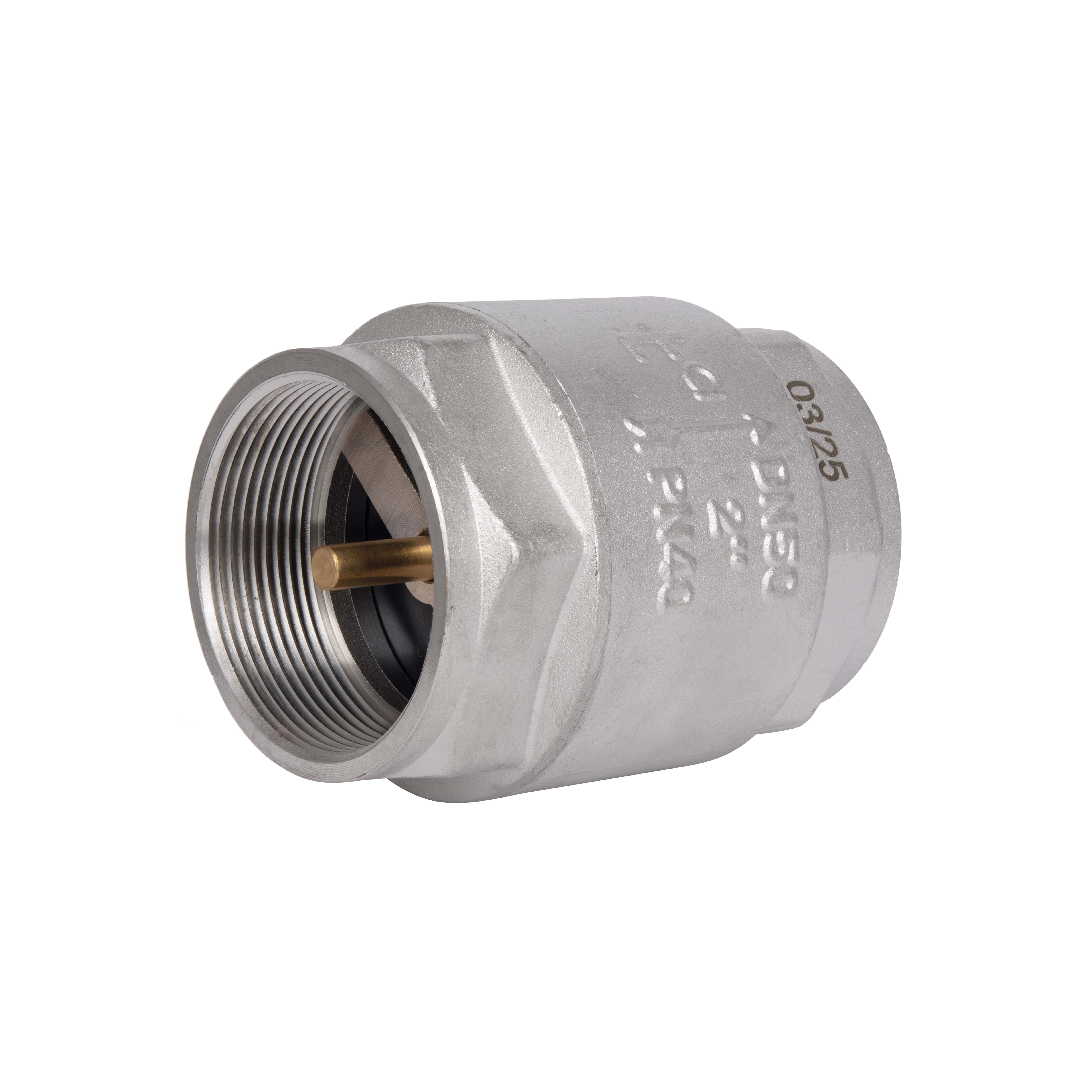 Зворотний клапан із латунним штоком Thermo Alliance Forte 2"ВВ нікель TAF240W50