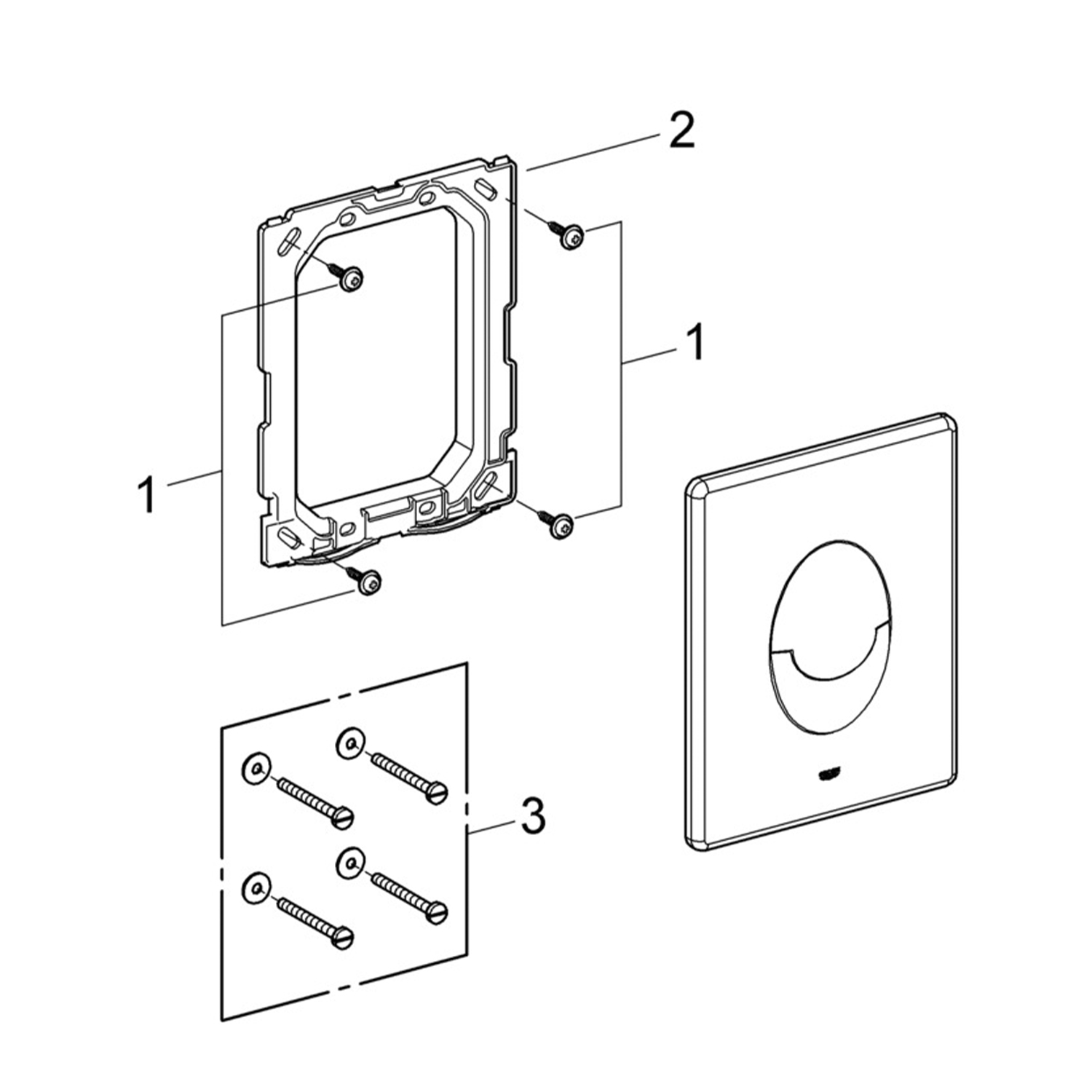 Панель змиву для унітаза Grohe Skate Air 38505SH0