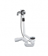 Сифон для ванни без комплекту верхньої монтажної частини GROHE Talentofill (28990000) напівавтоматичний з переливом, без ревізії (Колір хром) 1 1/2'' (28990000)