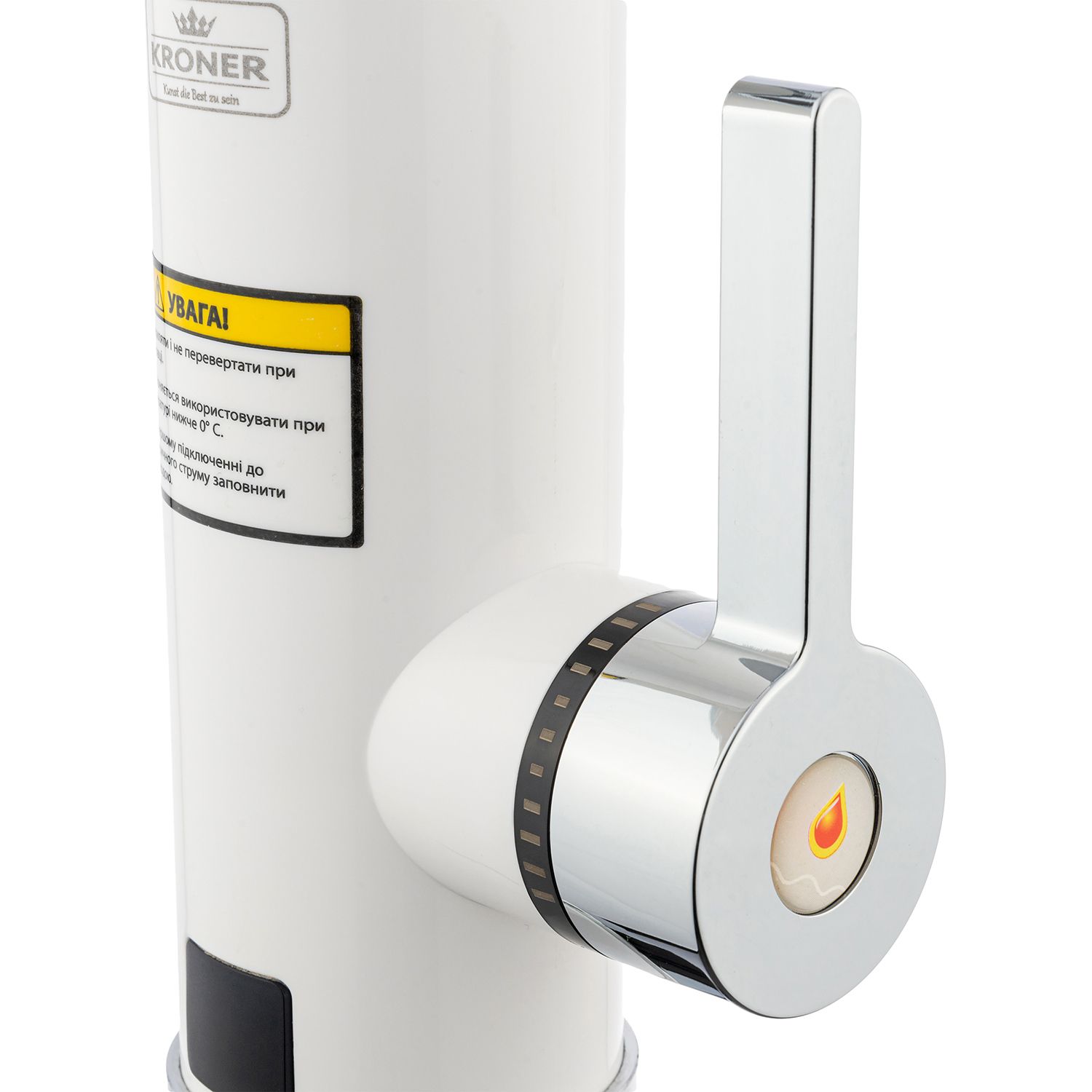 Проточний водонагрівач Kroner KRM Volt - CW189 з дисплеєм