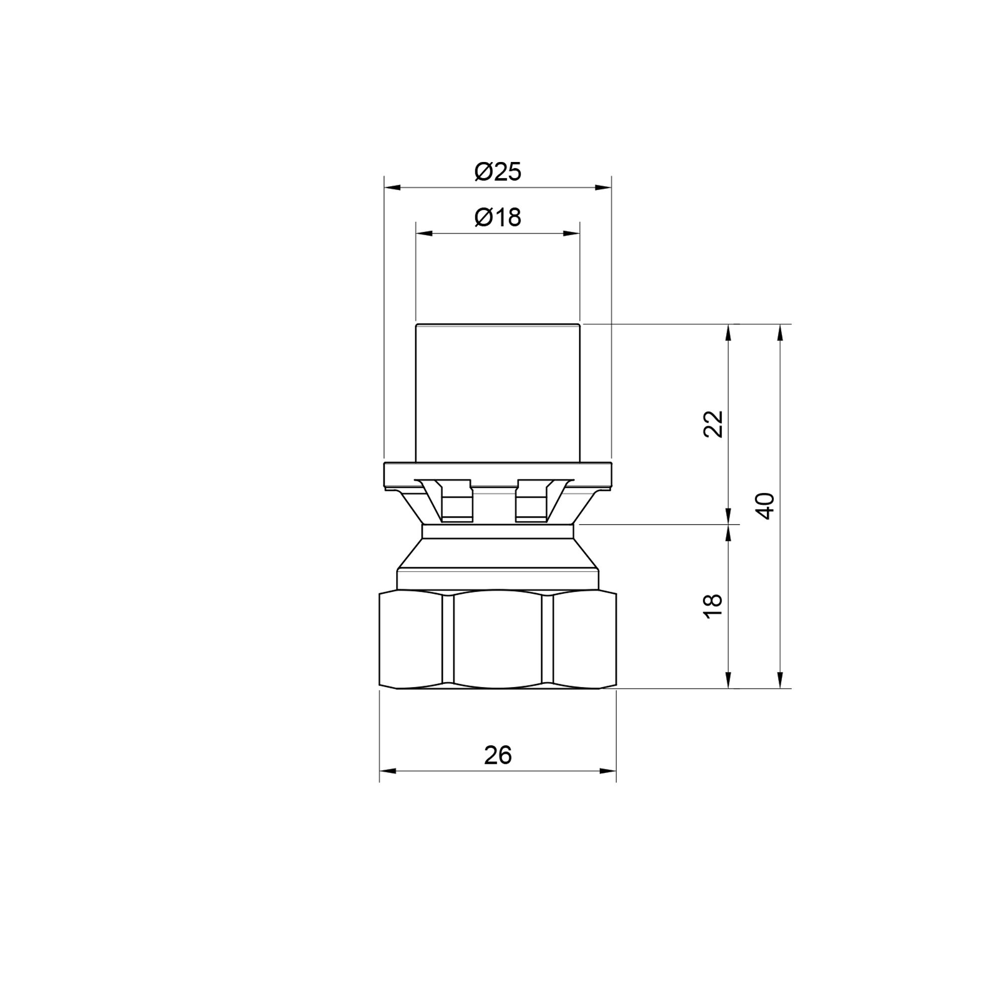 Перехідник прес Icma 16х1/2" ВР №401