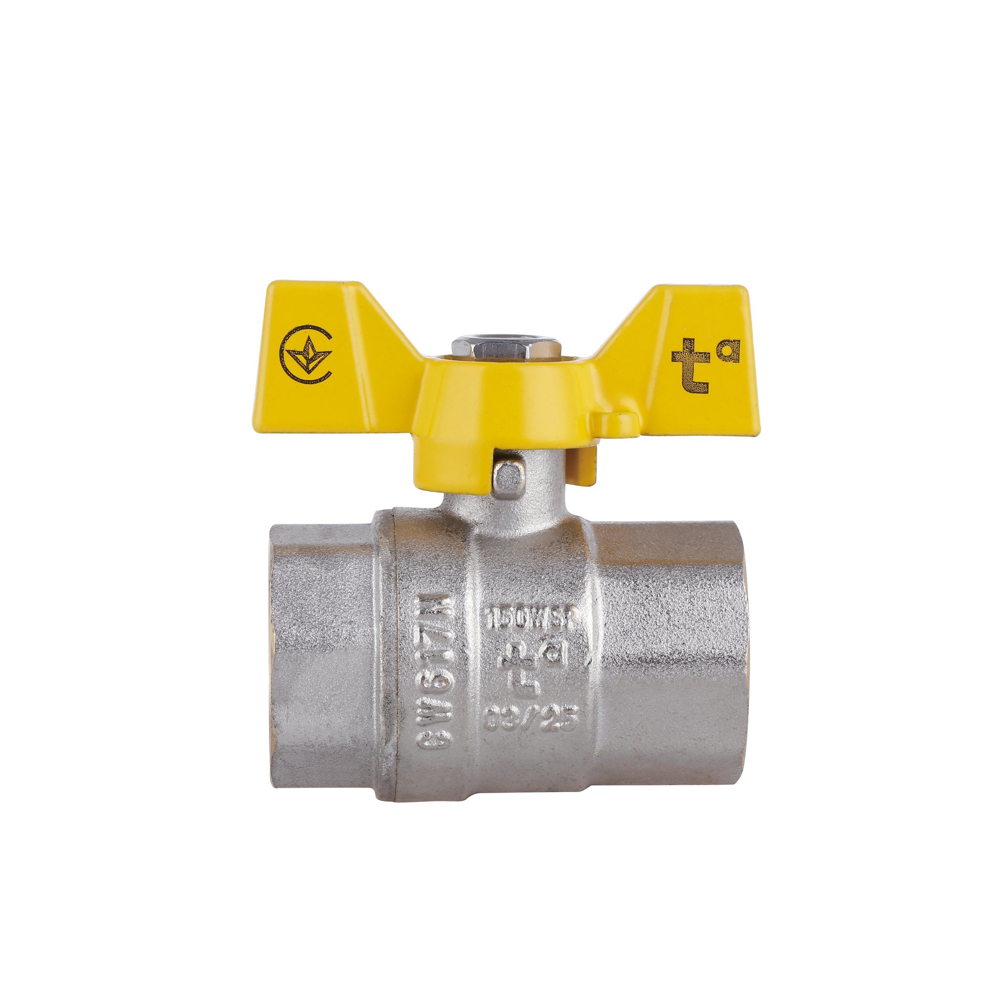 Кран кульовий Thermo Alliance Standart 3/4" ВР для газу (метелик) SD602NG20PN40