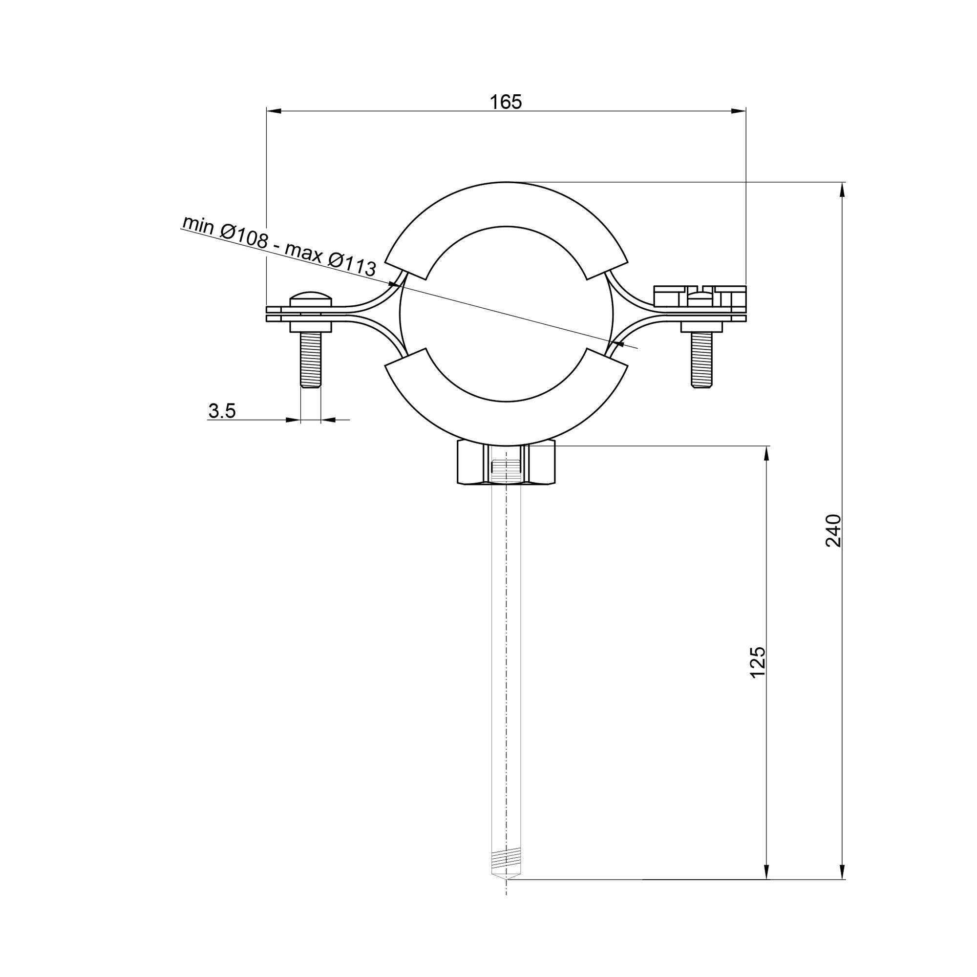 Хомут SD Plus 4" SD100100