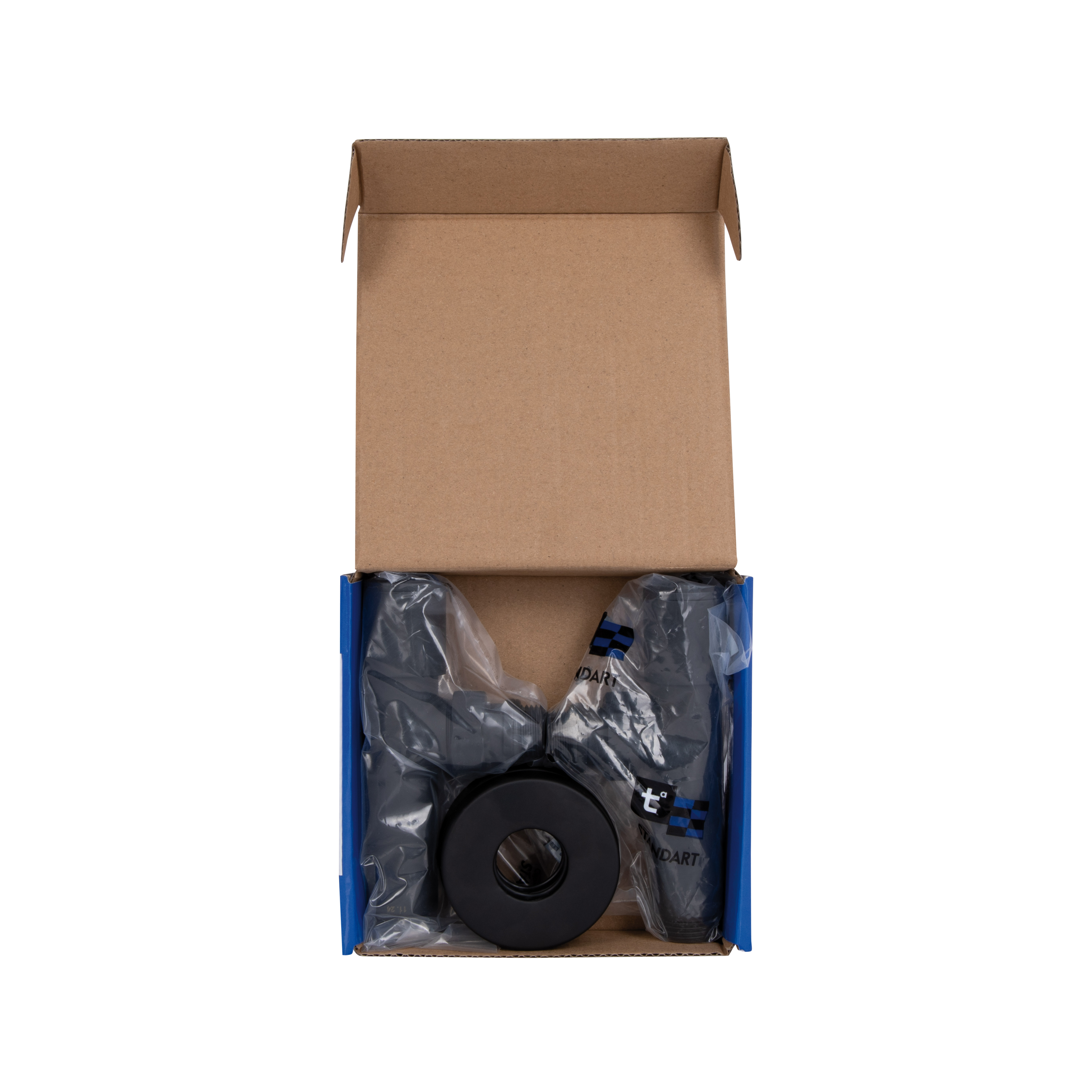 Комплект кранів Thermo Alliance Standart 1/2" З для рушникосушарки кутовий чорний SF395W15B
