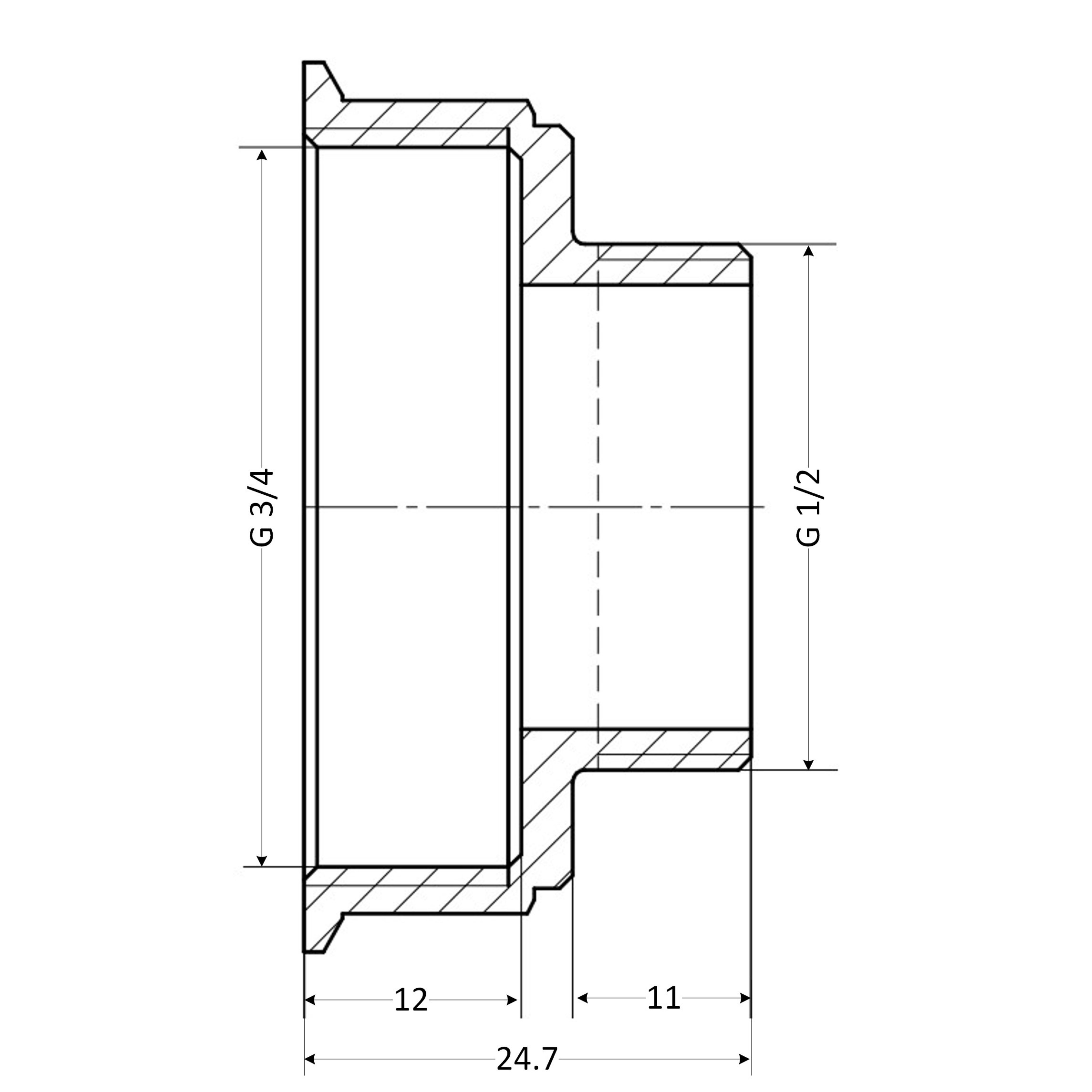 Перехідник Thermo Alliance Standart 3/4"х1/2" ВЗ SD4091520L6