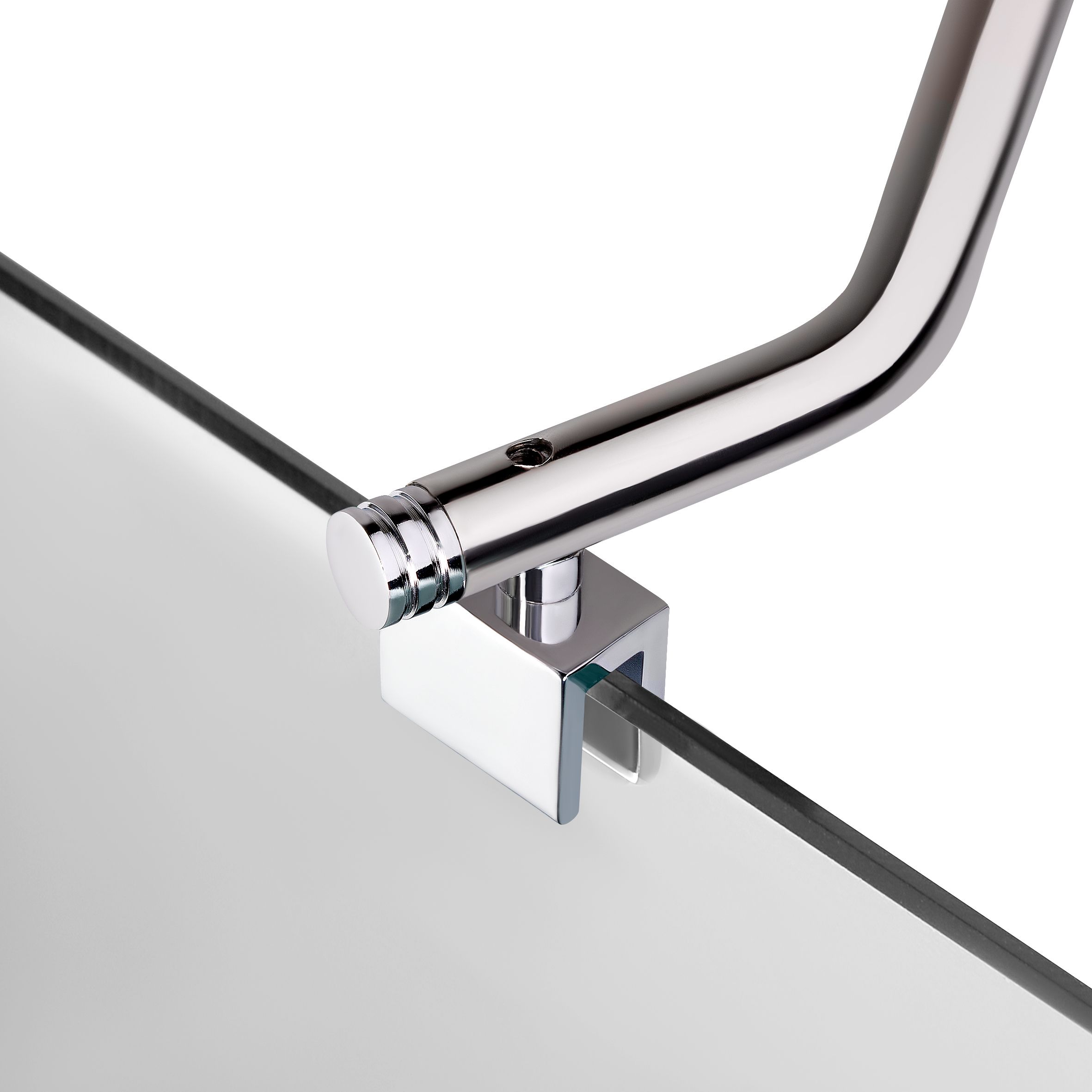 Штора на ванну Lidz Brama SS120x140L.CRM.TR стекло прозрачное 6 мм, левая