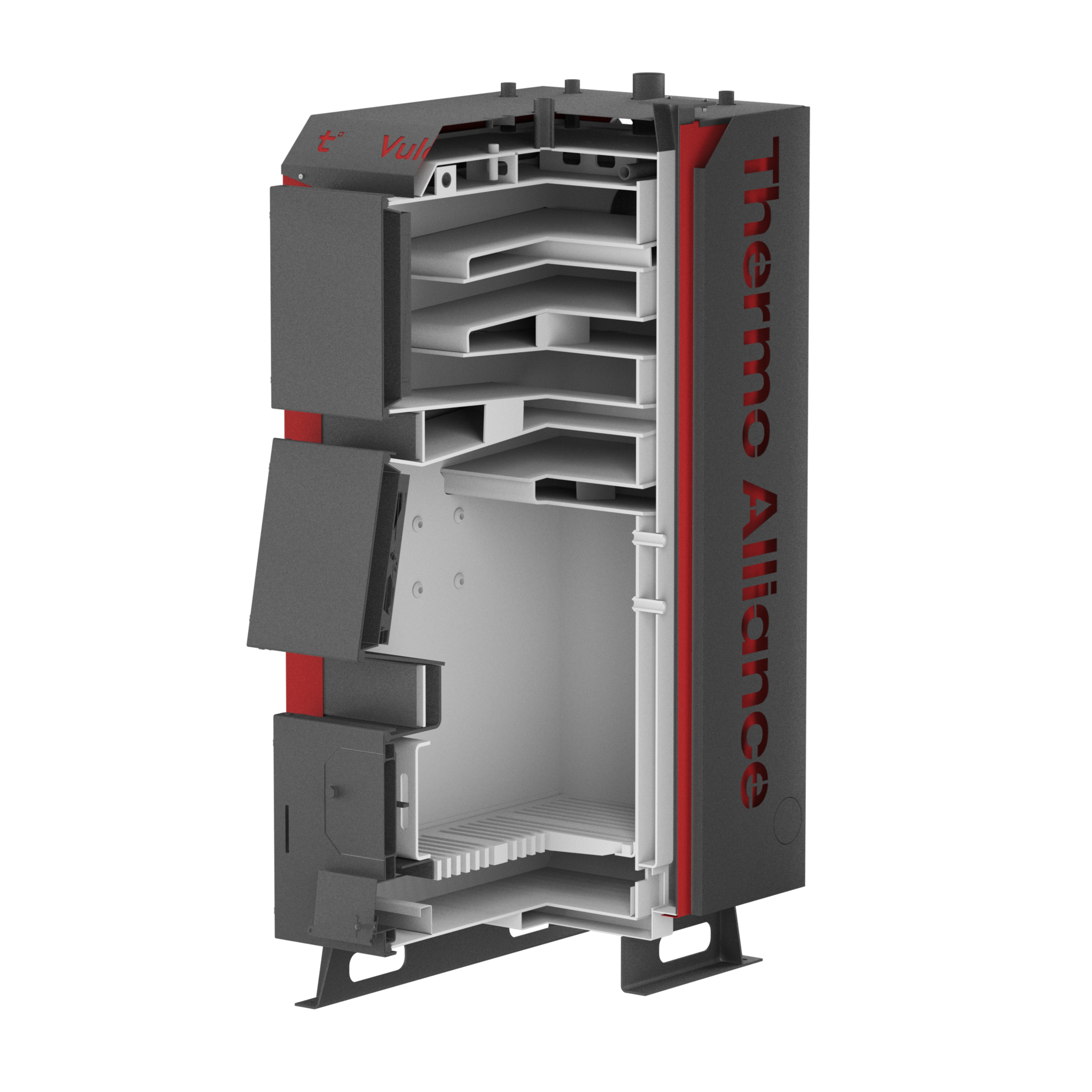 Котел твердопаливний сталевий Thermo Alliance Vulcan V 5.0 SF 35