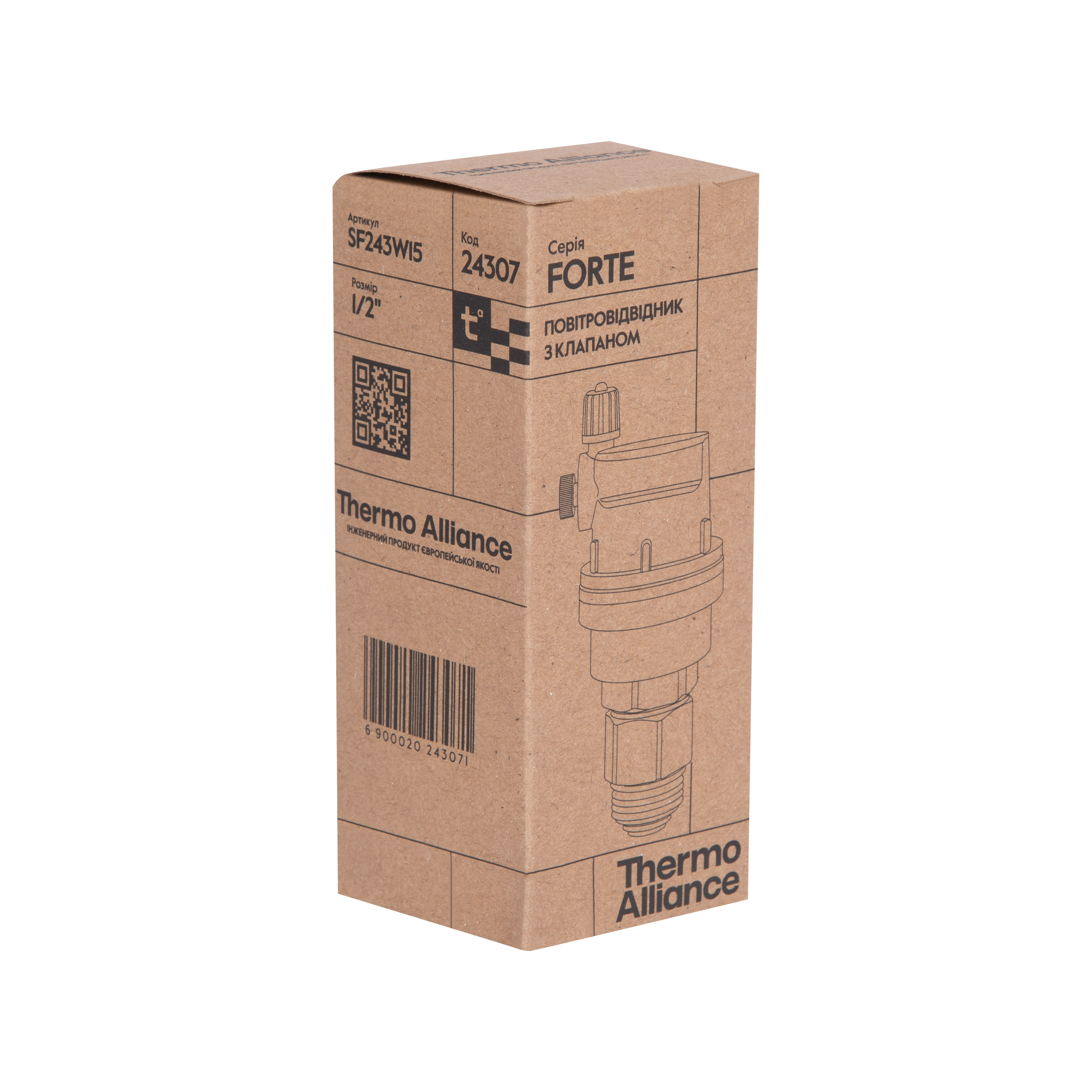 Повітровідвідник автоматичний Thermo Alliance Forte /2"З SF243W15