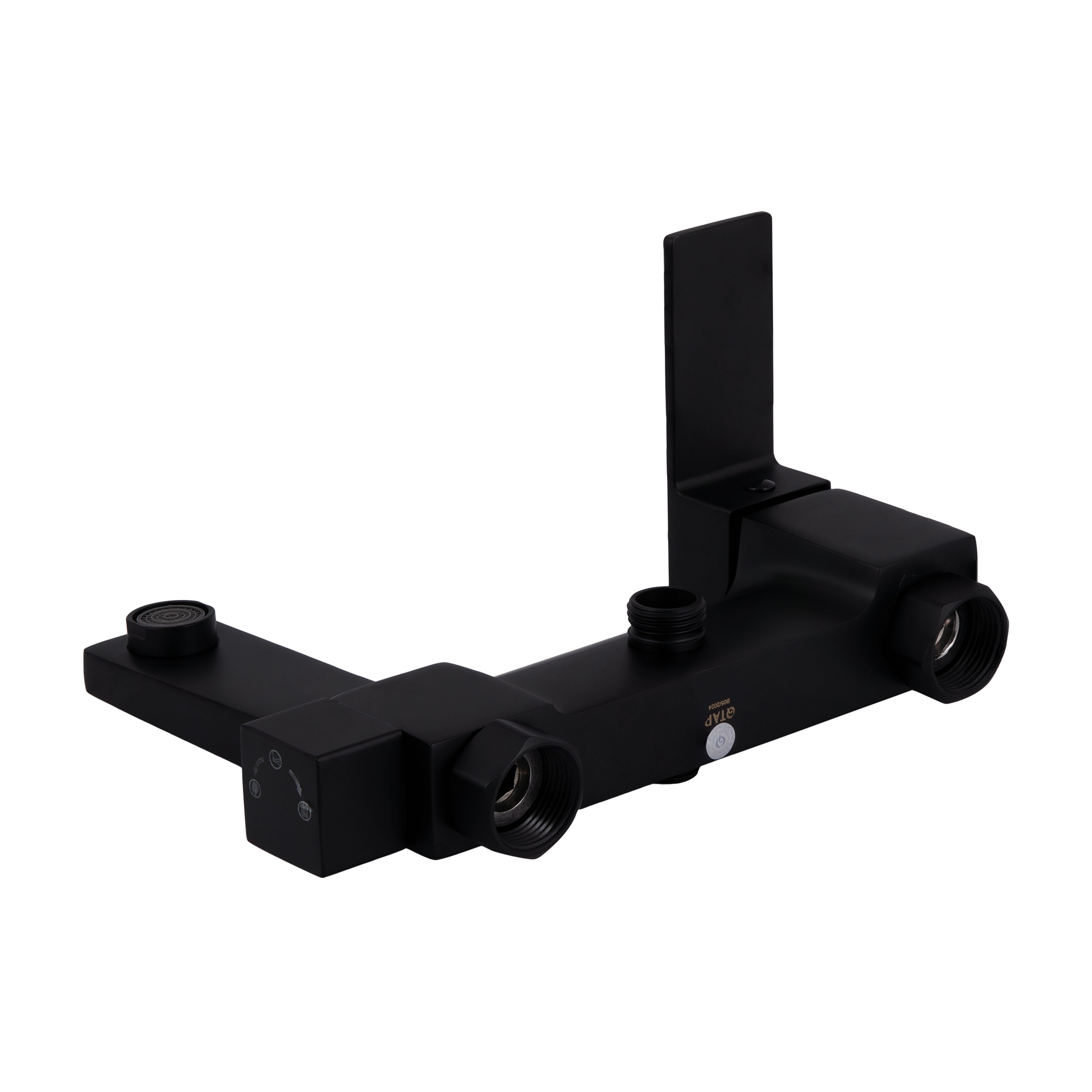 Душова система універсальна Qtap Gemini на три споживачі (з виливом) QTGEM111BLM45686 Black Matt
