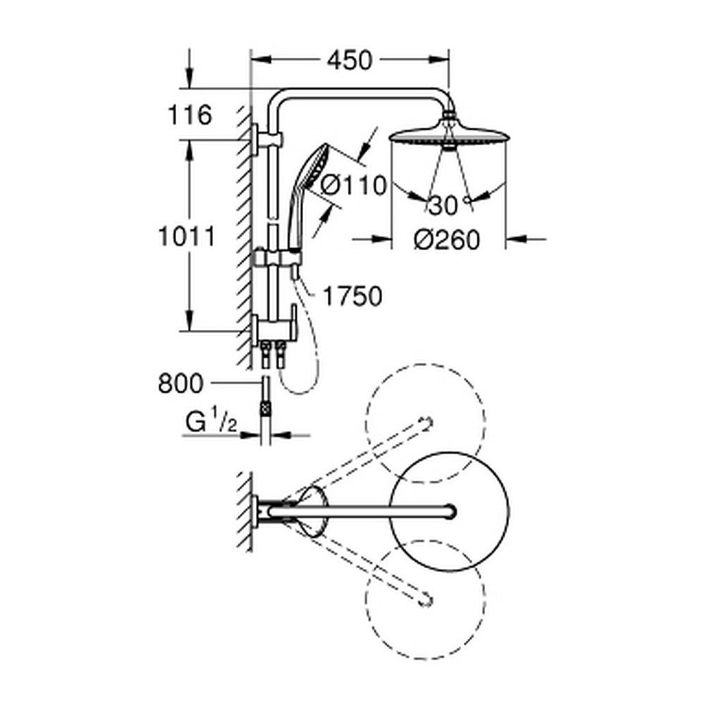 Душевая стойка Grohe Euphoria 27421002