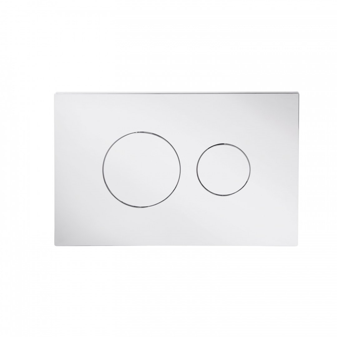 Клавіша змиву Qtap Standard 152x236x28 мм, Chrome, кругла QTSTD164CRM49469