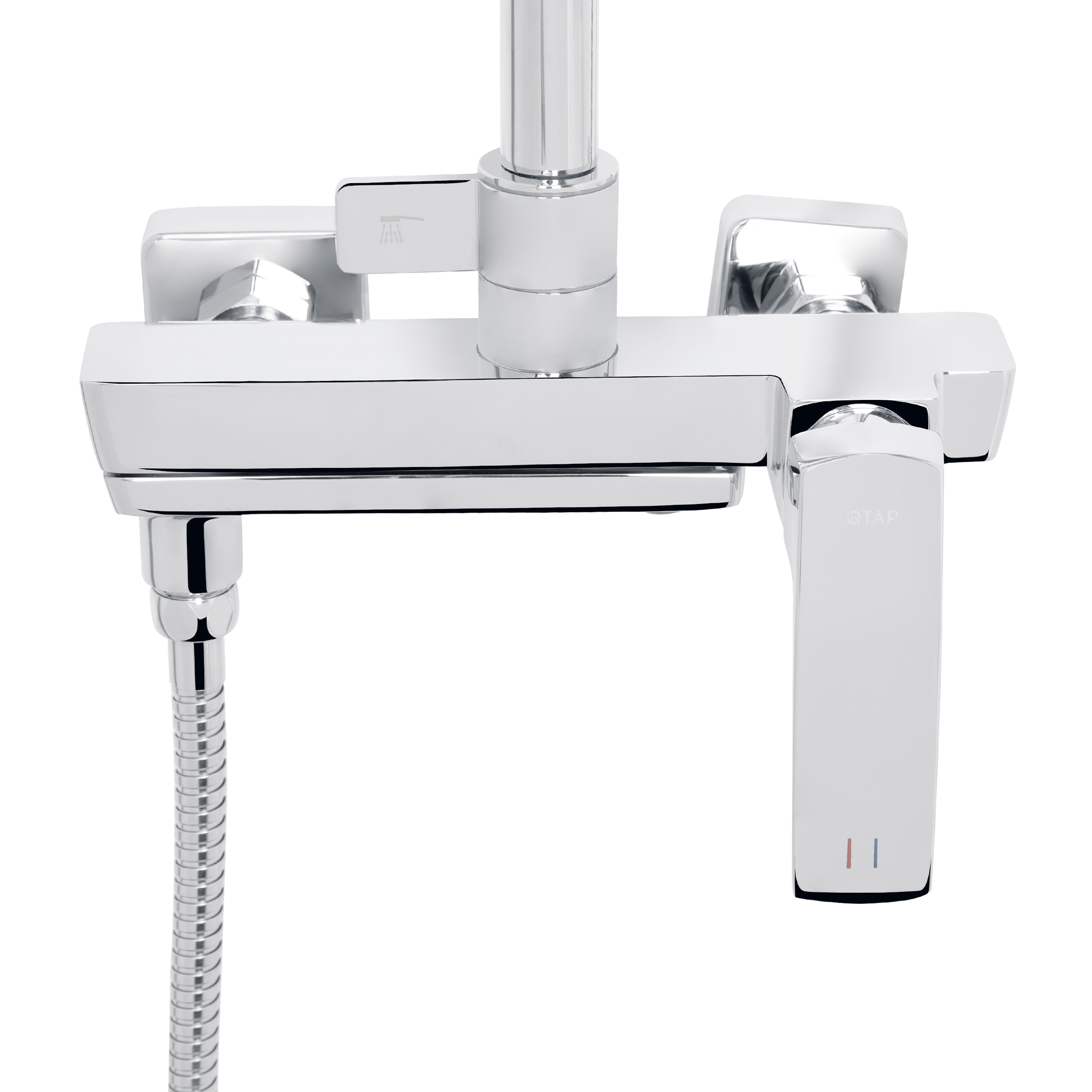 Душова система універсальна Qtap Tern на три споживачі (з виливом) QTTER1112CRM47592 Chrome