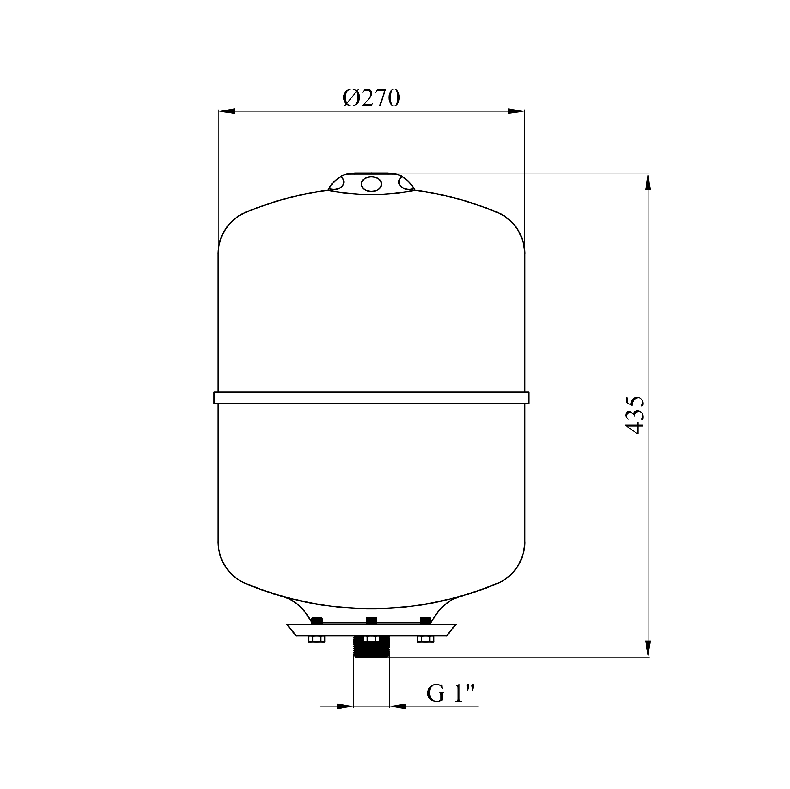 Розширювальний бак Grandwater PTV24