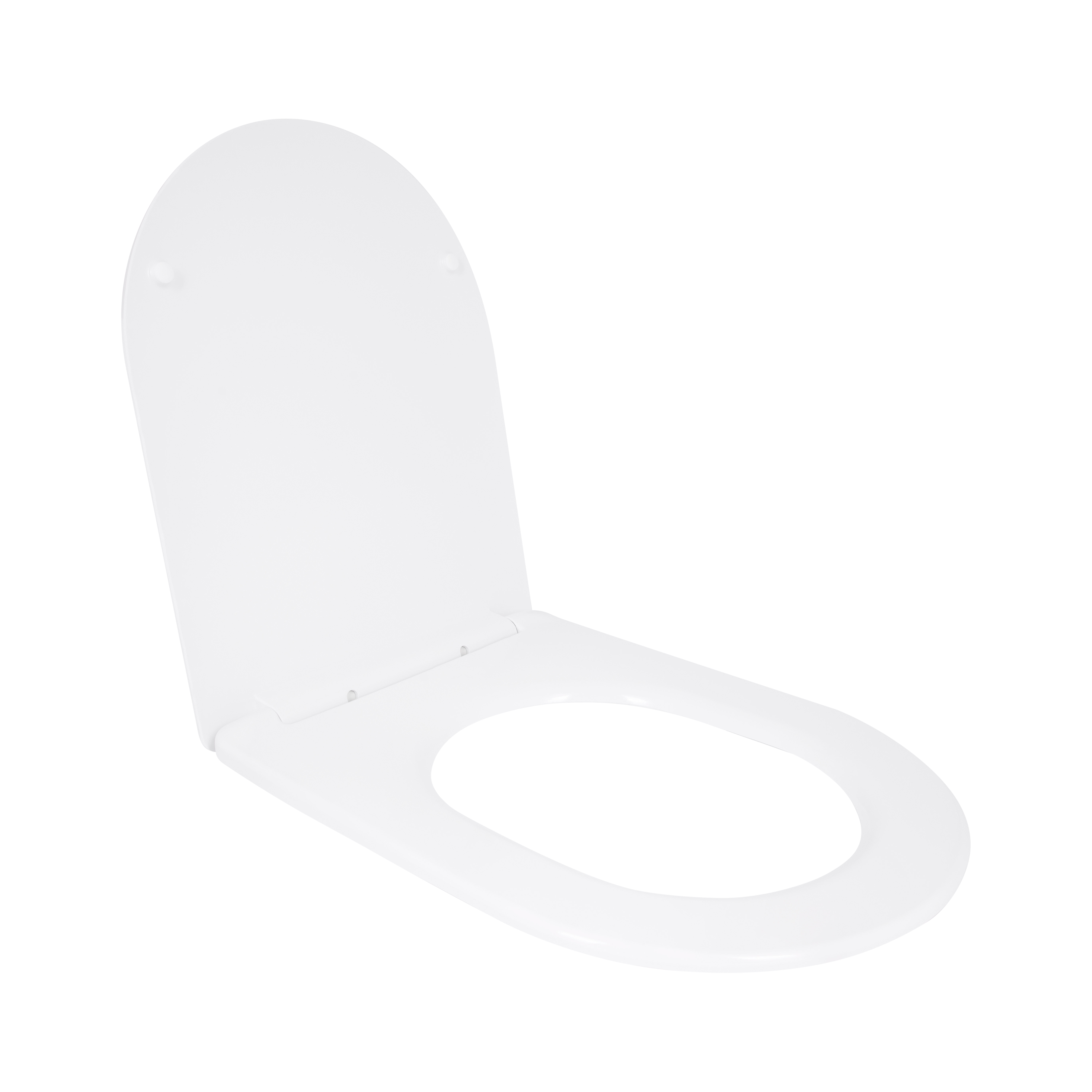Сидіння для унітазу Qtap (Taurus 520) 455x365x38 мм, White, з мікроліфтом, Slim Duroplast, Quick Release QTSC179W49384