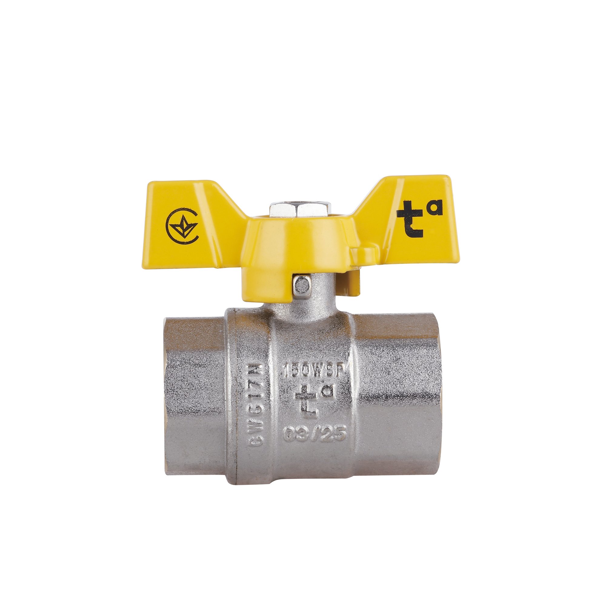Кран кульовий Thermo Alliance Standart 1" ВР для газу (метелик) SD602NG25PN40