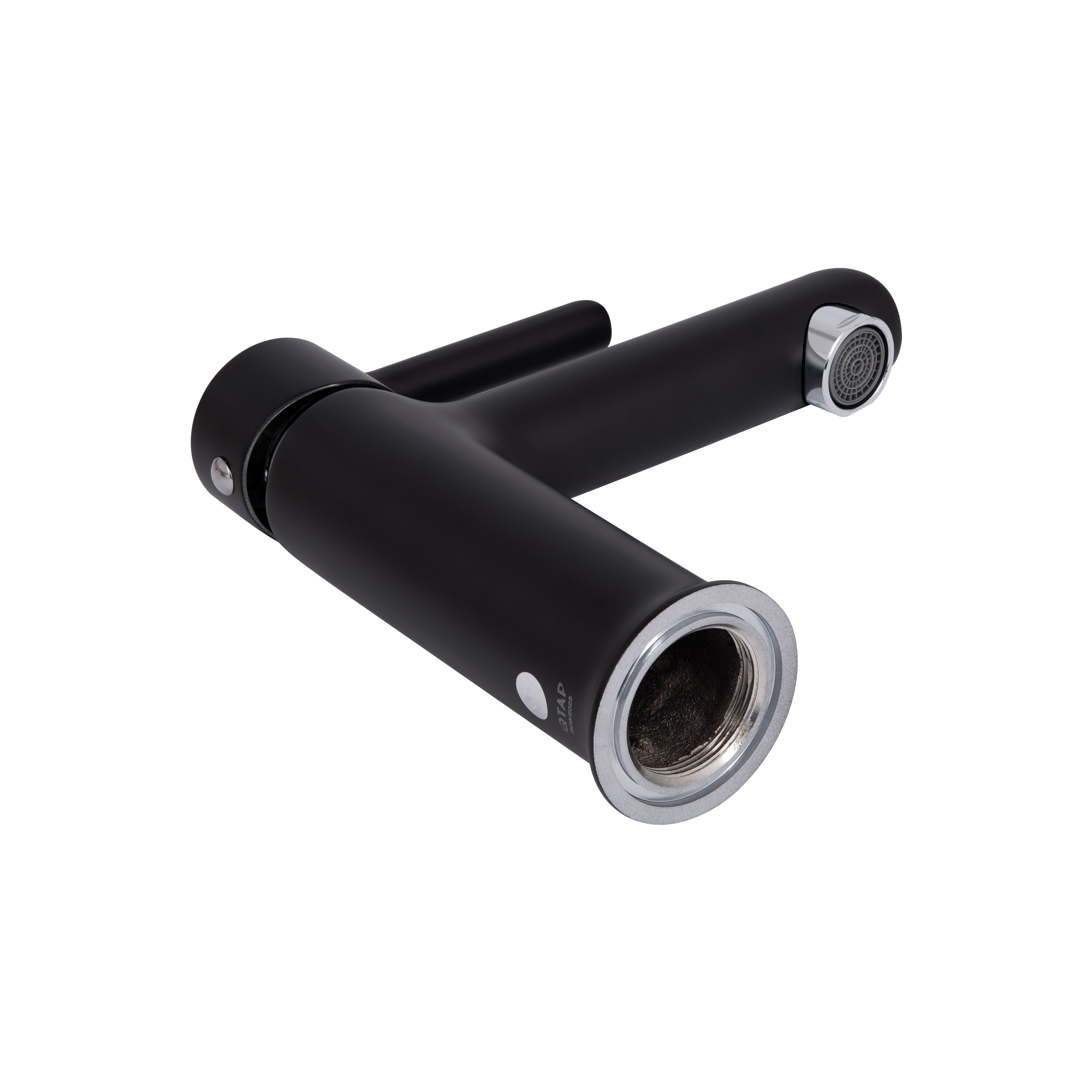 Змішувач для раковини Qtap Grand QTGRABCR001F Chrome/Black