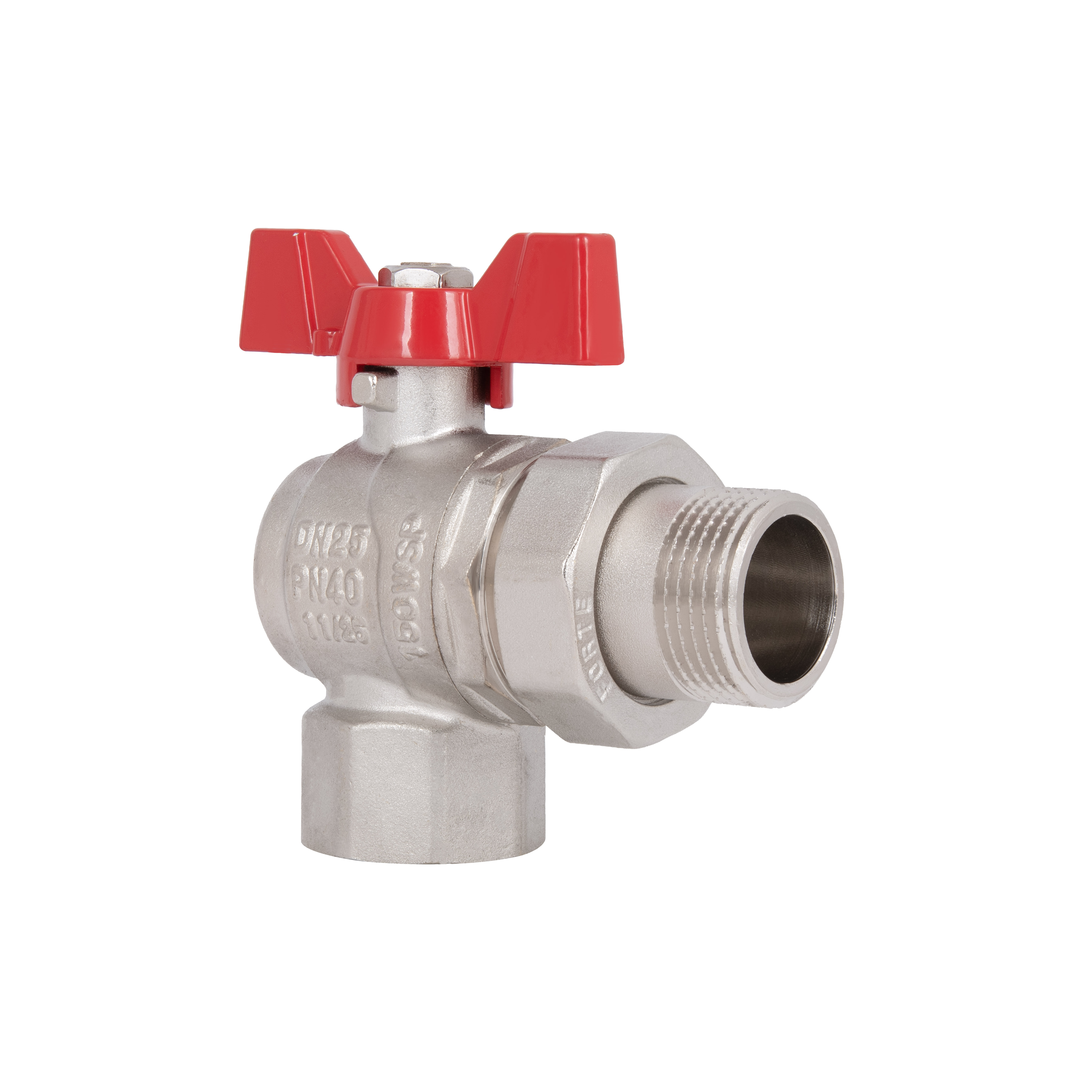 Кран кульовий «Американка» Thermo Alliance Forte 1" кутовий SF221W25