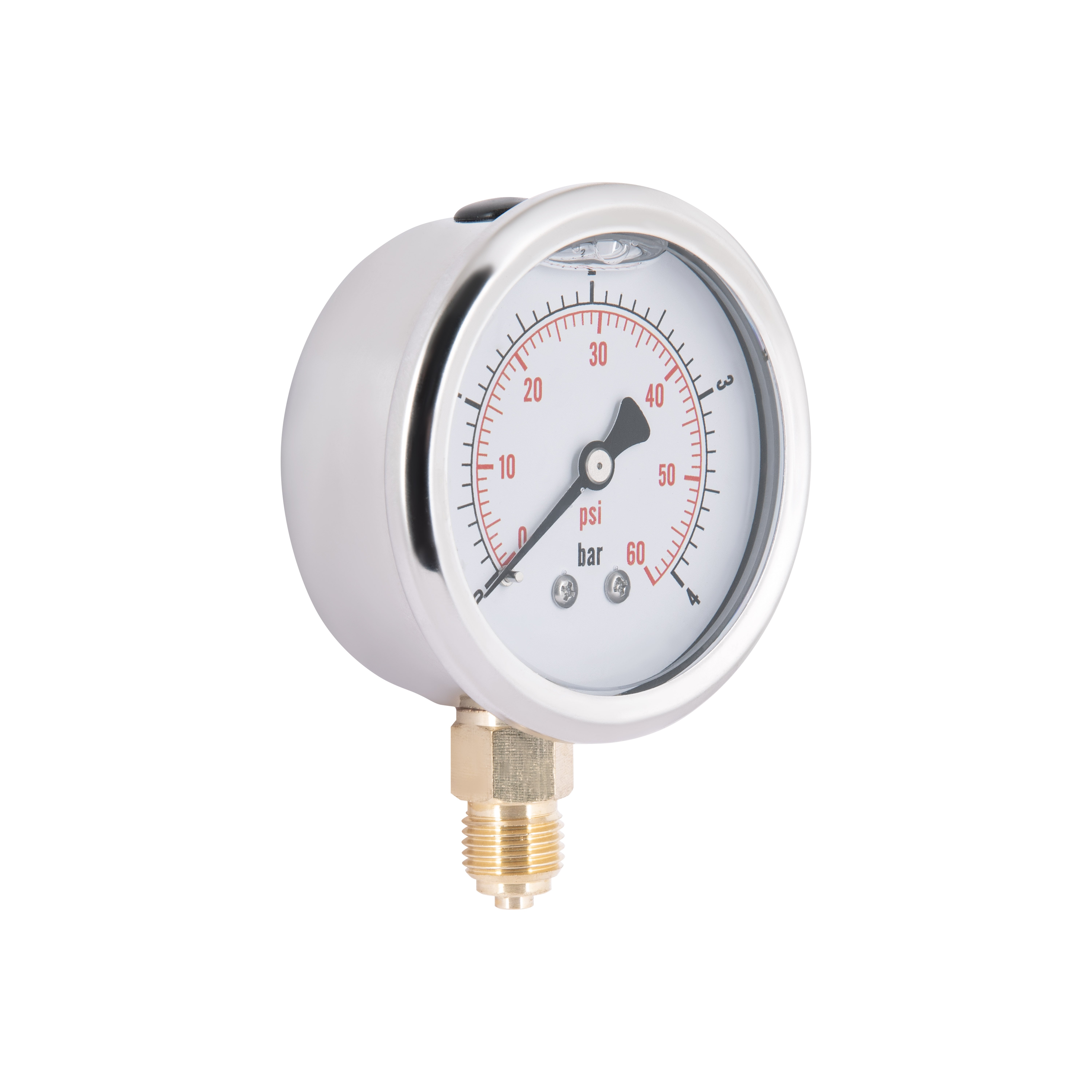Манометр із гліцерином Thermo Alliancе Forte 4 бар, 1/4"З, нижнє підключення TAF170G4B