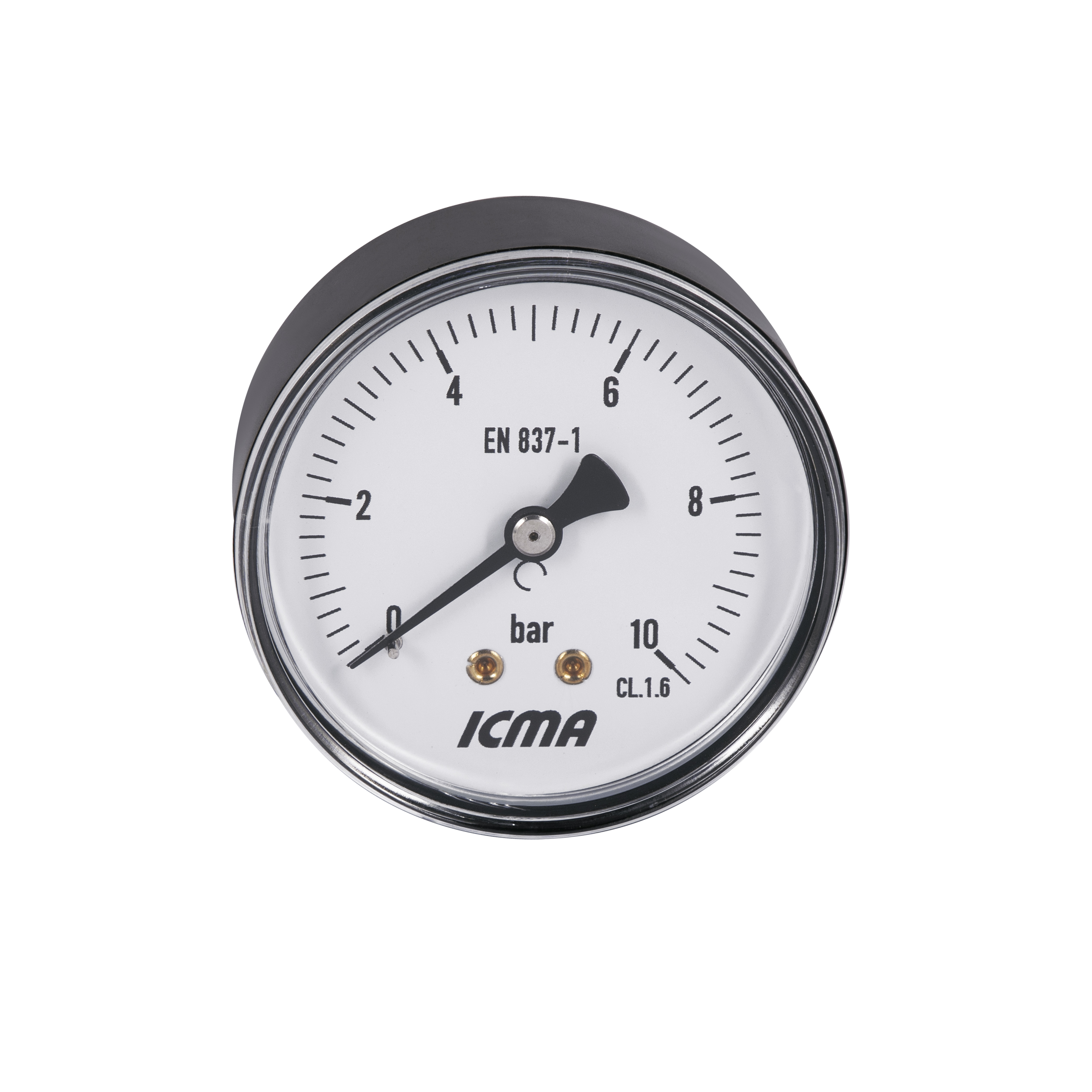 Манометр Icma 1/4" 0-10 бар, заднє підключення №243