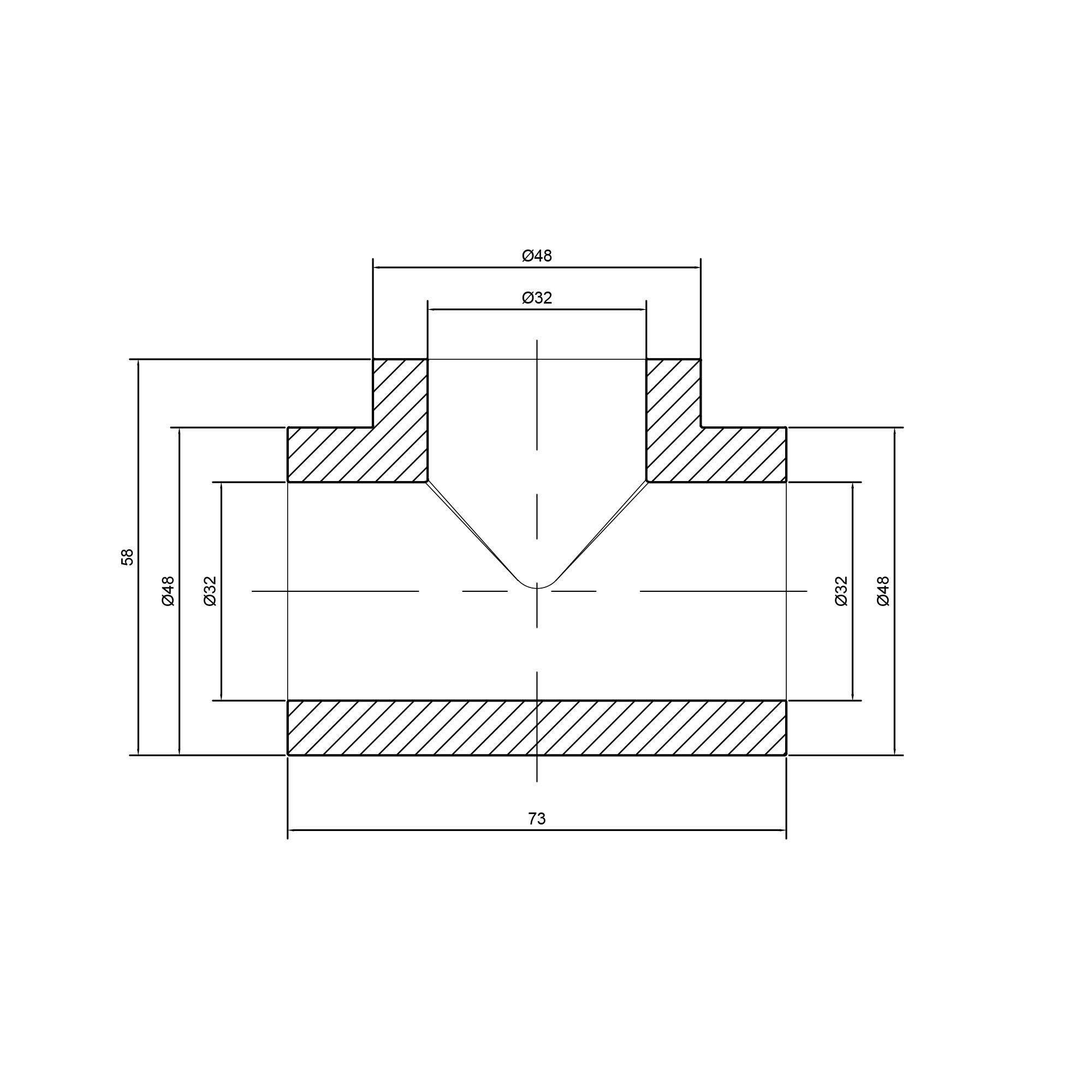 Трійник PPR Alfa Plast 32