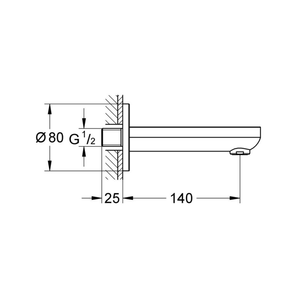 Излив Grohe BauCosmopolitan 13255000