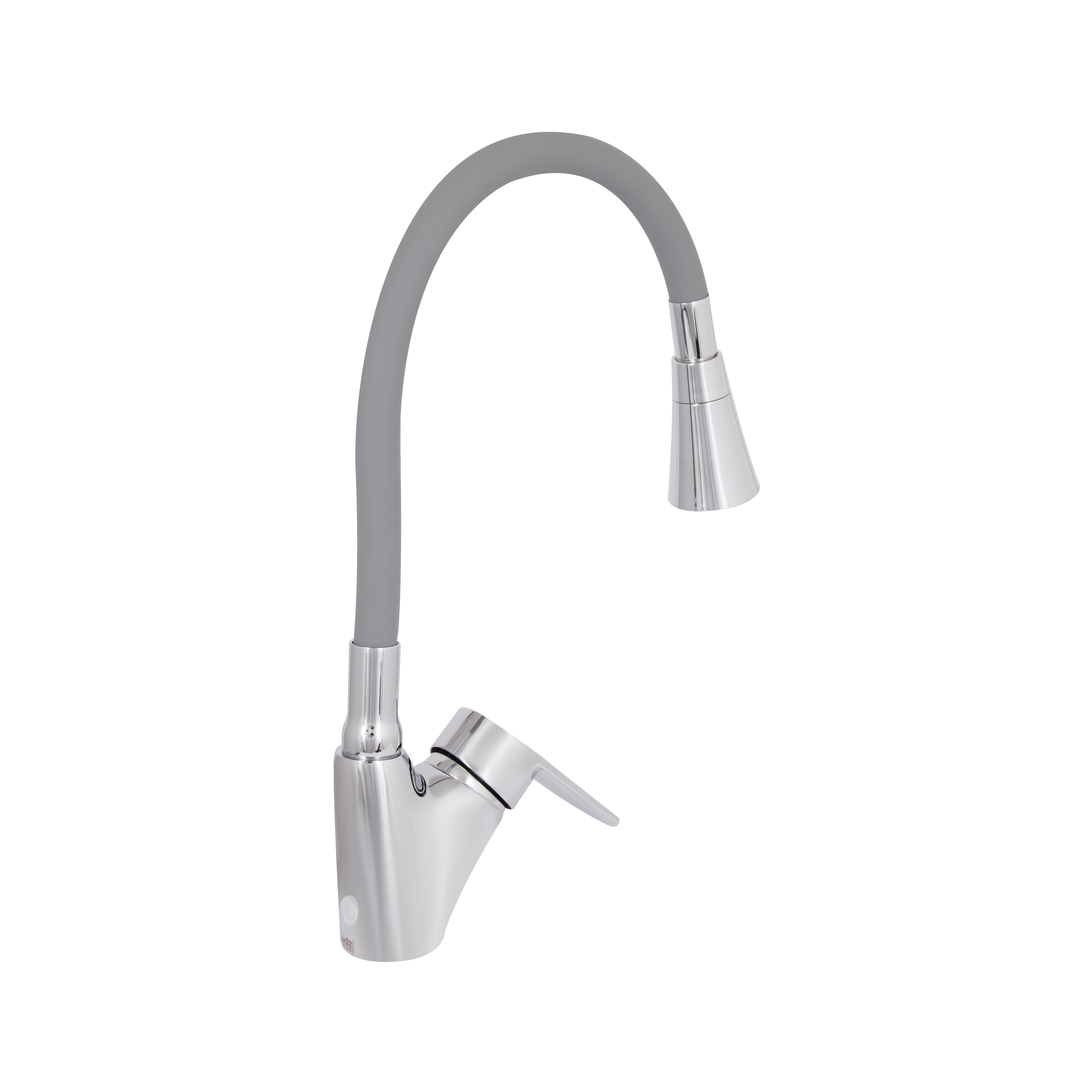 Змішувач для кухні Lidz Tani 007F3 з гнучким виливом (k40) LDTAN007F3GCR31869 Chrome/Grey
