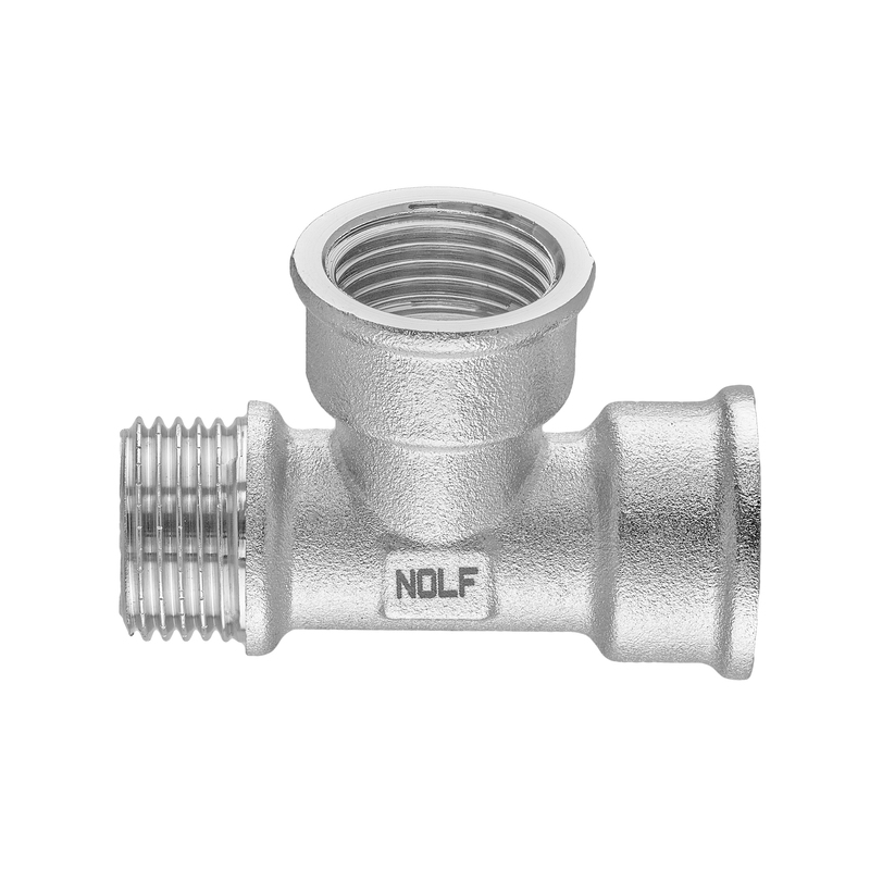 Трійник нікельований NOLF NFC.T06FFM-N-1/2"FFM (NF3097)