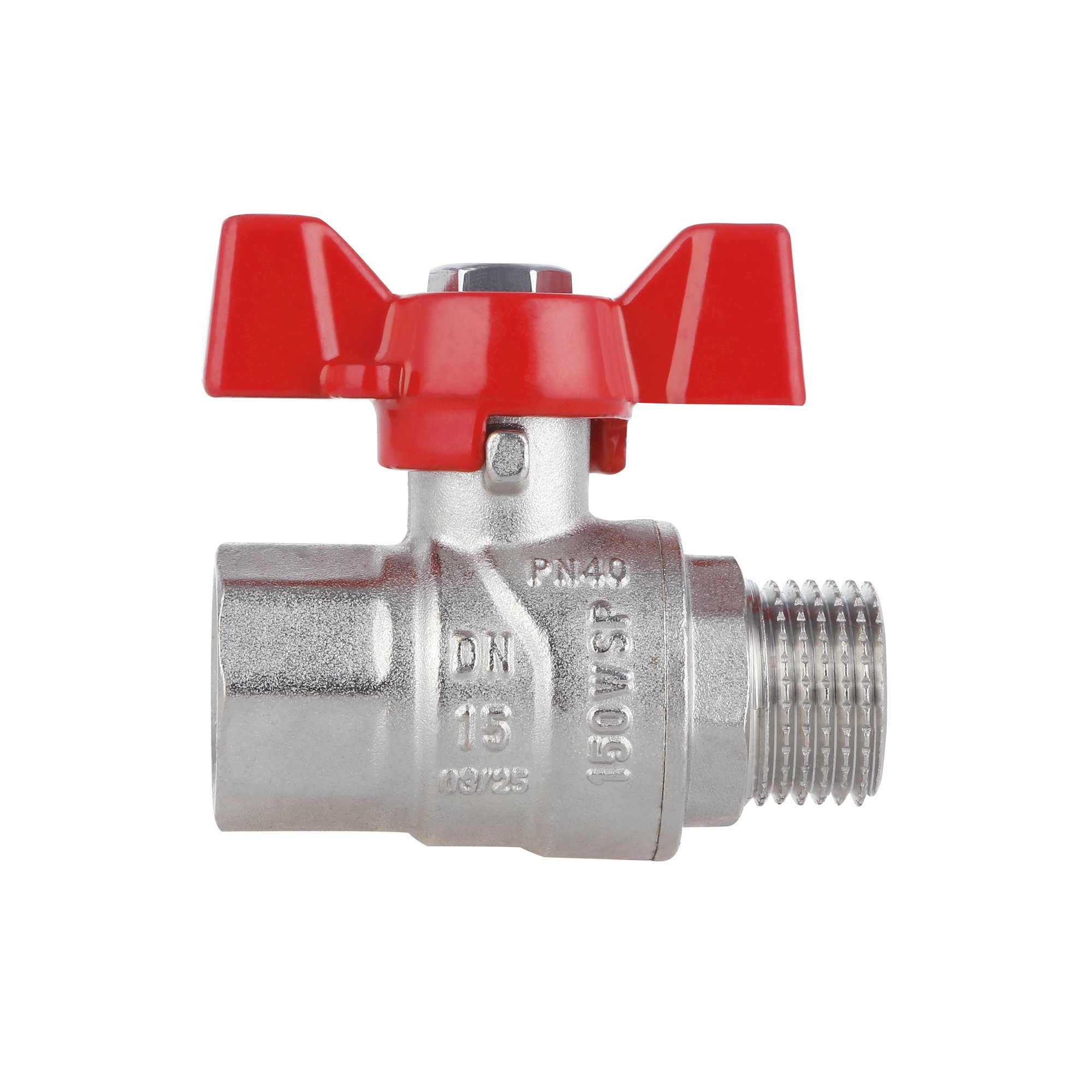 Кран кульовий Thermo Alliance Forte 1/2" ВЗ для води (метелик) SF607W15
