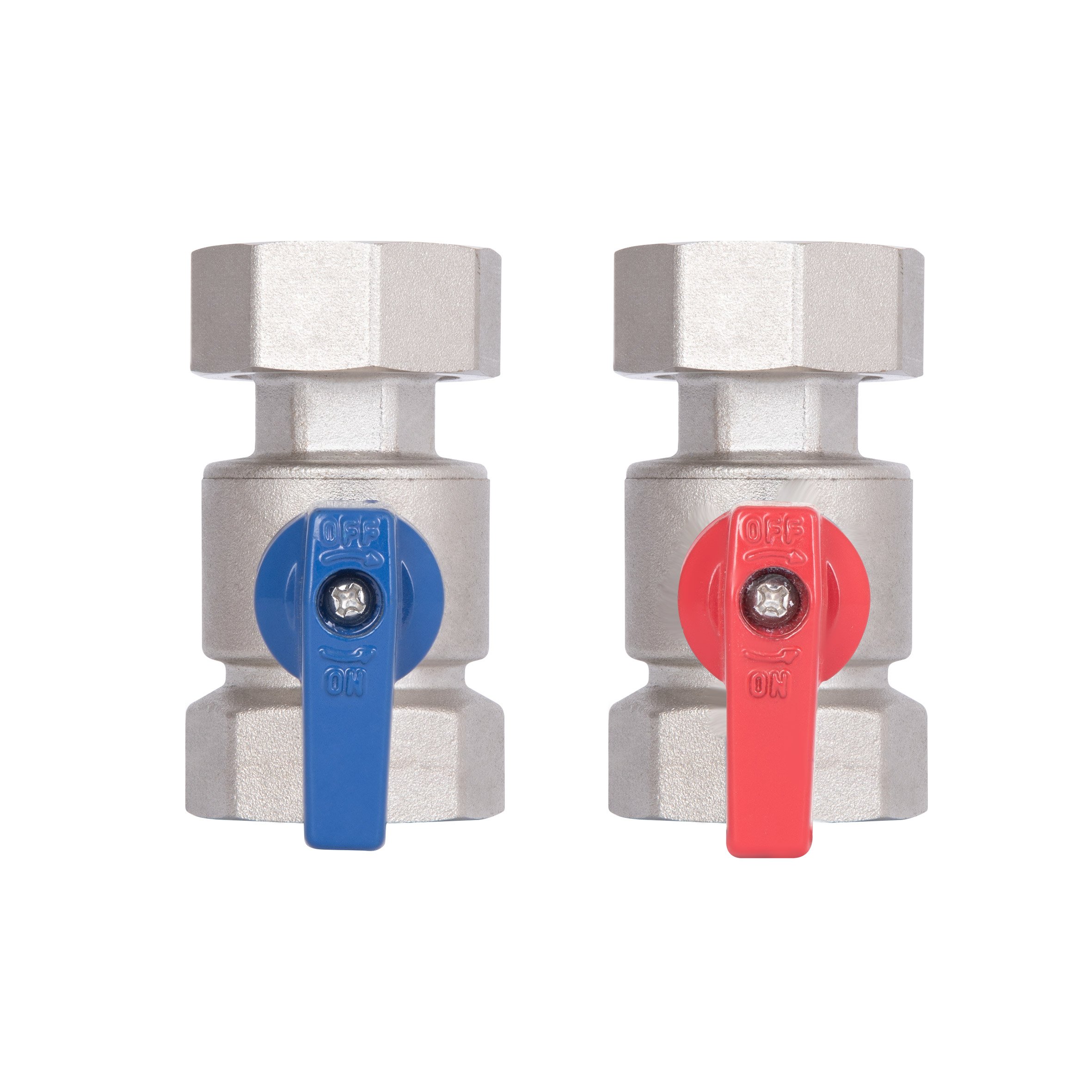 Комплект кранів кульових Thermo Alliance Standart 1"ВВ прямий з накидною гайкою TAS262RBW25