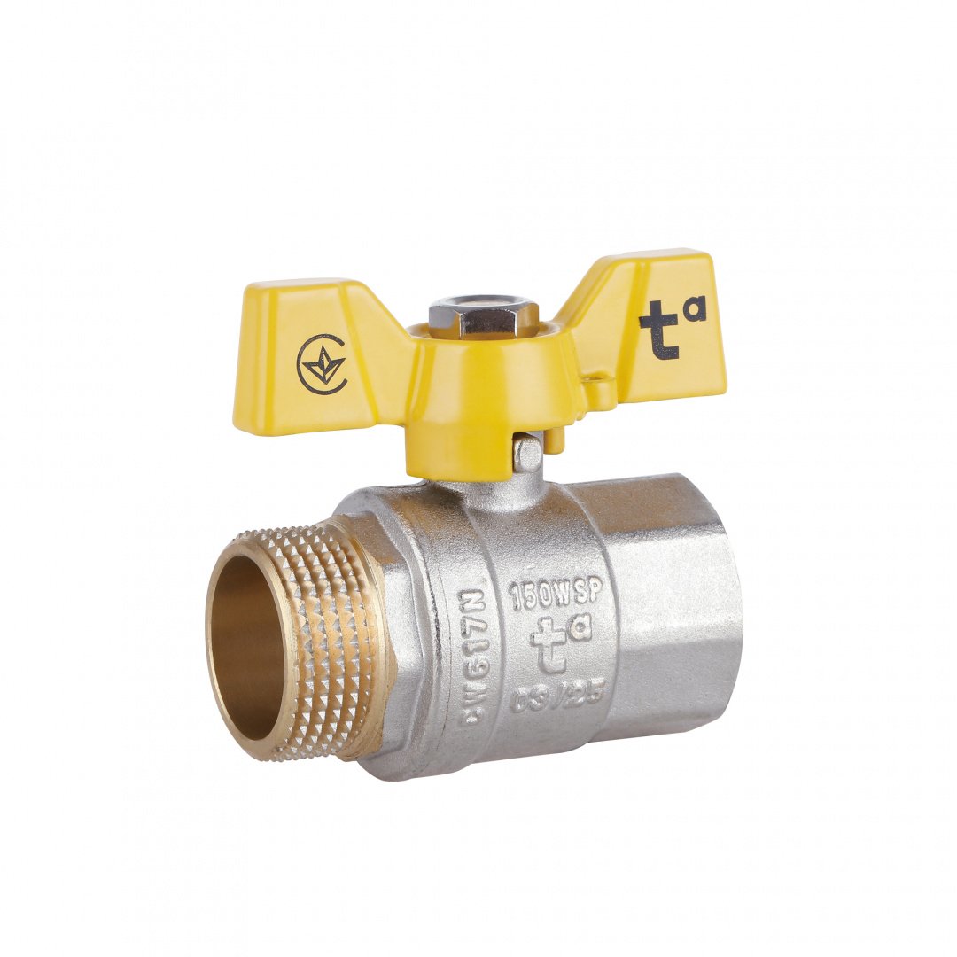 Кран кульовий Thermo Alliance Standart 1" ВЗ для газу (метелик) SD607NG25PN40
