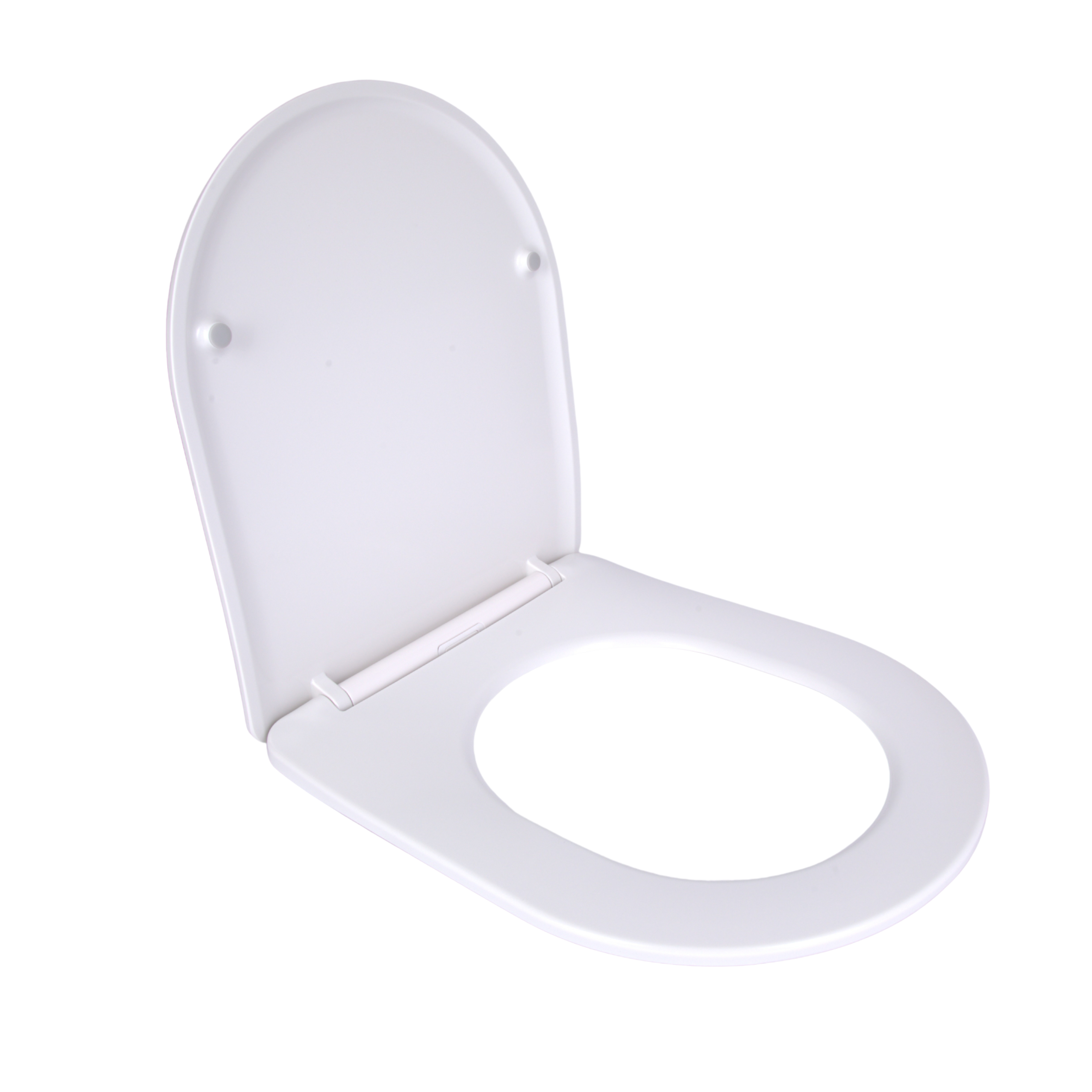 Сидіння для унітаза підлогового (Dove) 425×363×30 мм, White, з мікроліфтом, Slim Duroplast, Quick Release QT06228380BW3 Qtap
