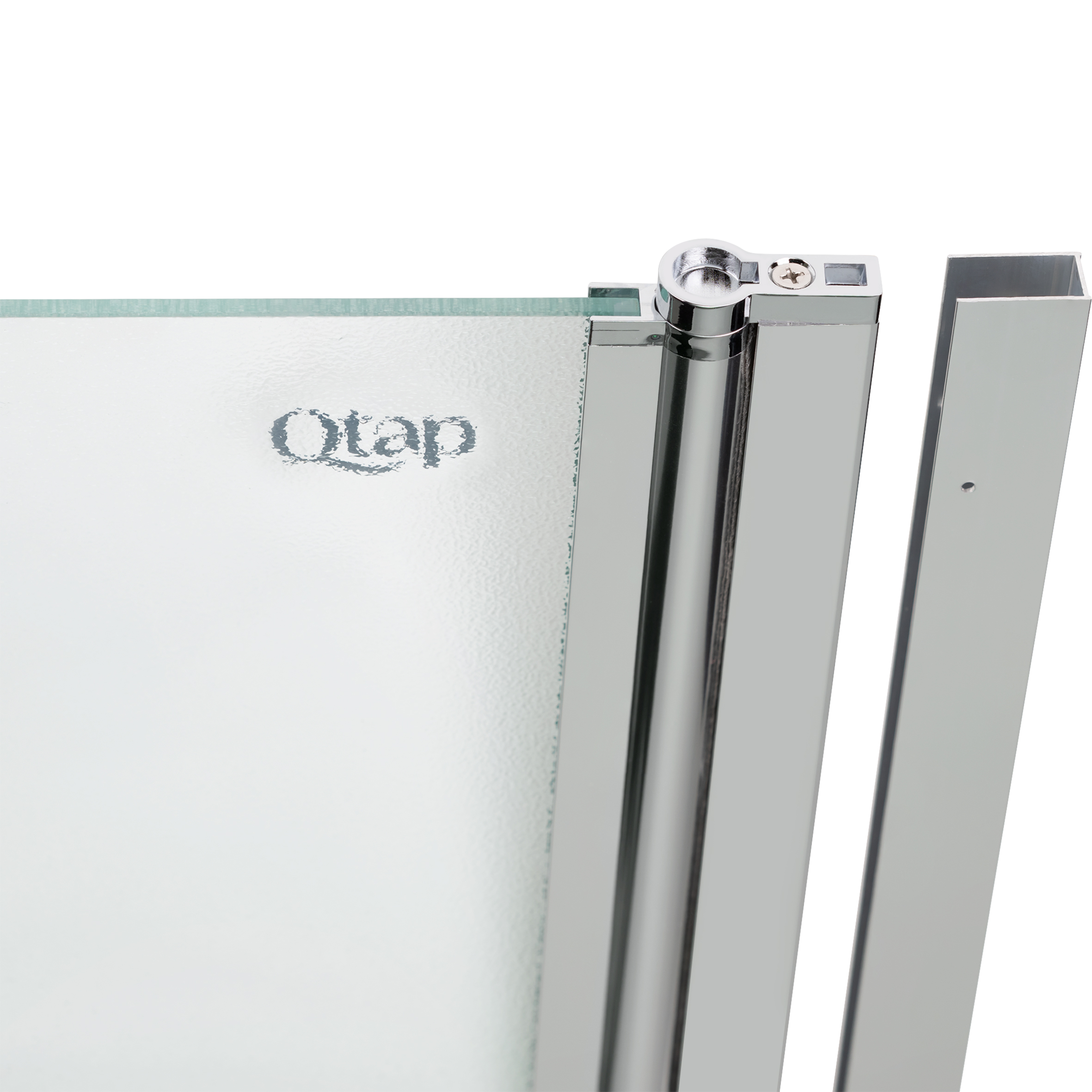 Штора на ванну Qtap Standard CRM407513APR скло Pear 6 мм, 75х140 см, права