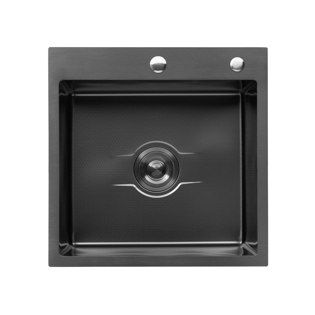 Кухонна мийка Kroner KRP Derby - 5050HM PVD (2,5/0,5 мм)