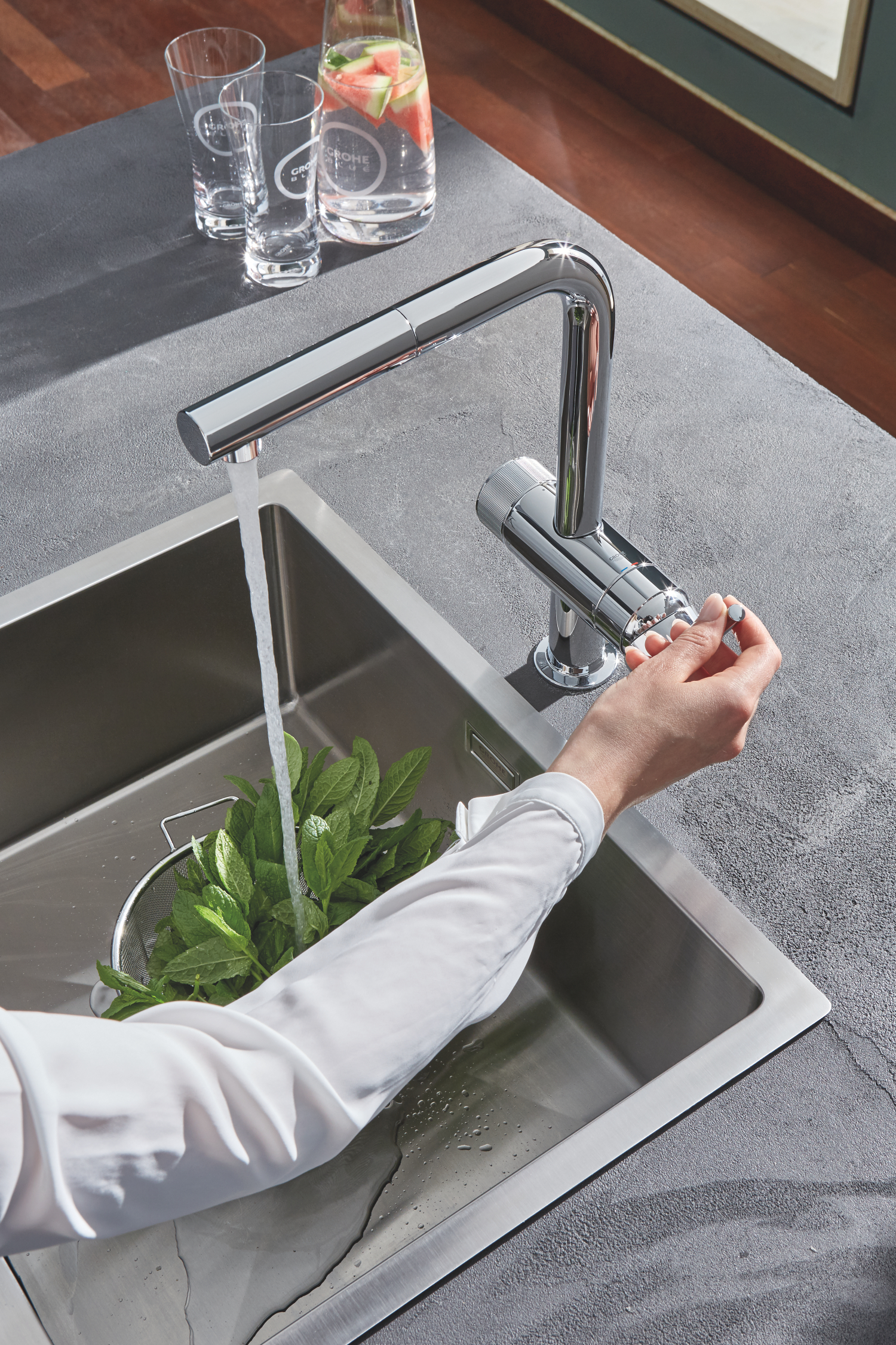 Комплект змішувача для кухні із фільтром Grohe Blue Pure (30382000)