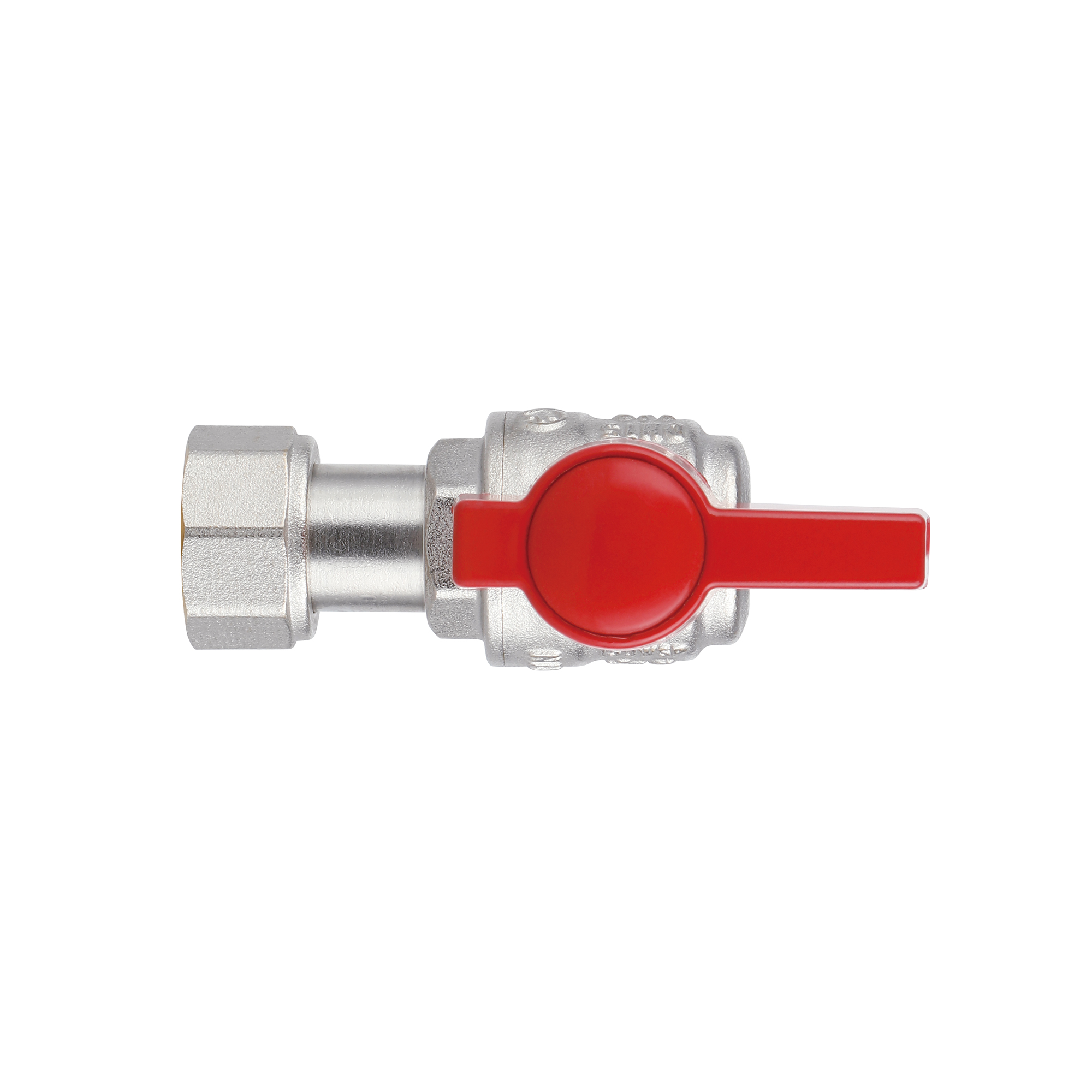 Кран кульовий Thermo Alliance Standart 1/2"ВЗ кутовий, PN40, з накидною гайкою TAS224W15