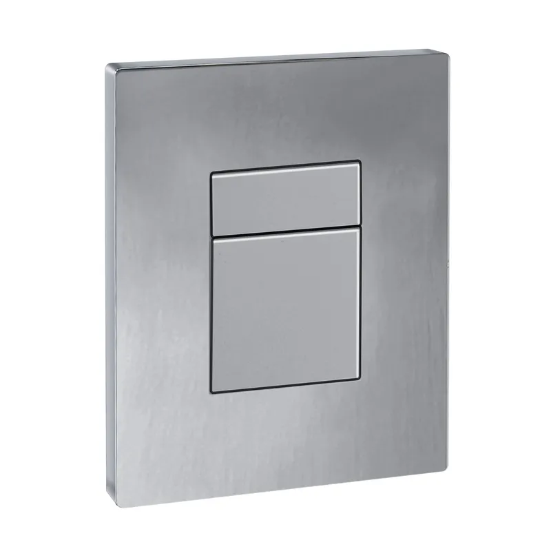 Панель змиву KOER KT-0607-02 157x198x3mm пластикова, кнопка квадратна (SS COLOR) (KR6239)
