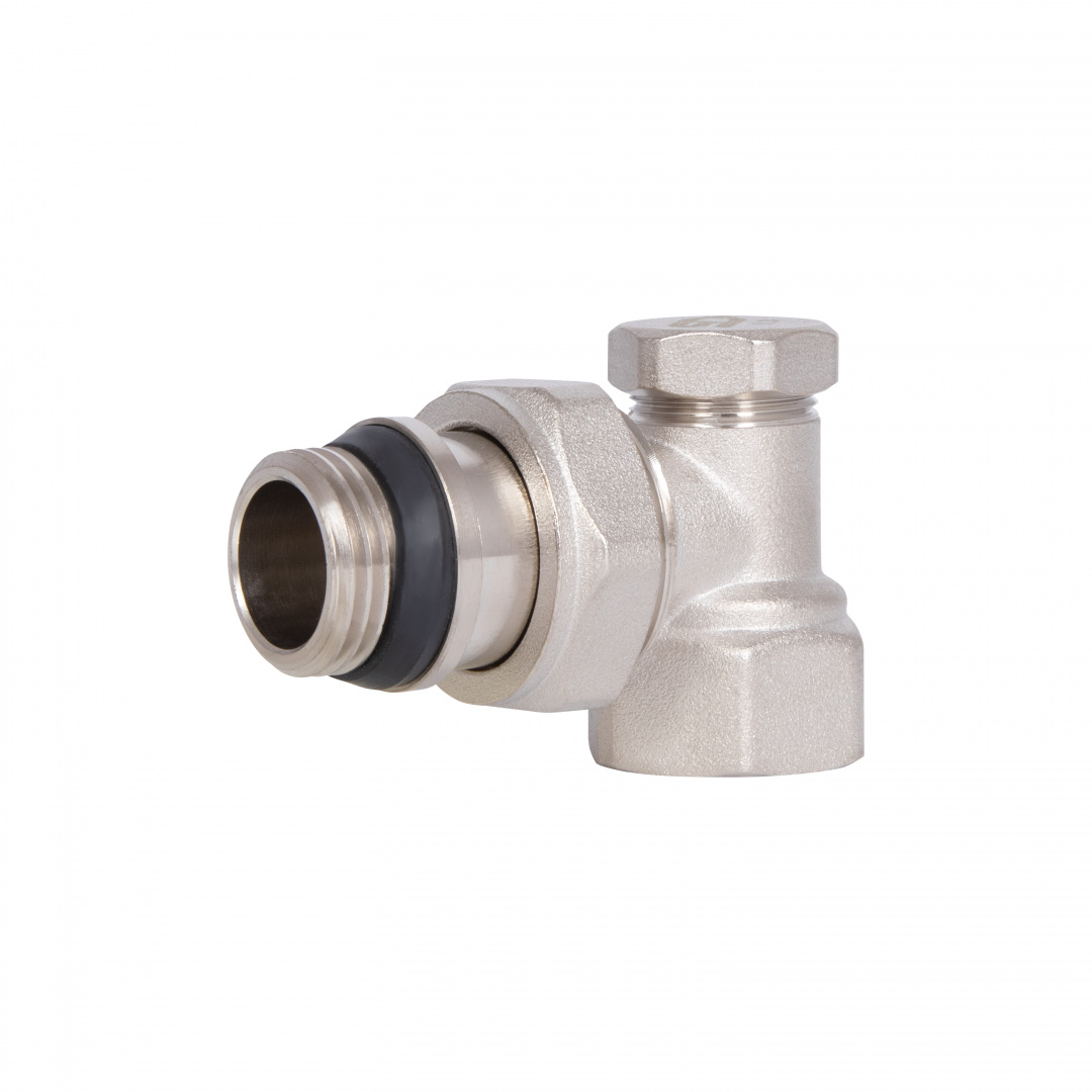 Кран радіаторний Thermo Alliance Base 1/2" ВЗ з антипротіканням кутовий SD229W15