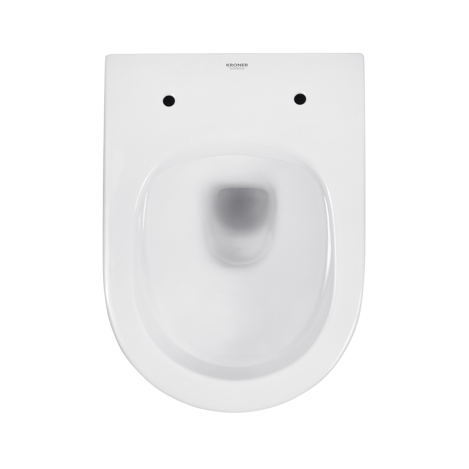 Унітаз підвісний Kroner Harz WHI493736 RIMLESS безобідковий з сидінням Slim Duroplast / Soft-close / Quick relase (KH493736WHIR)