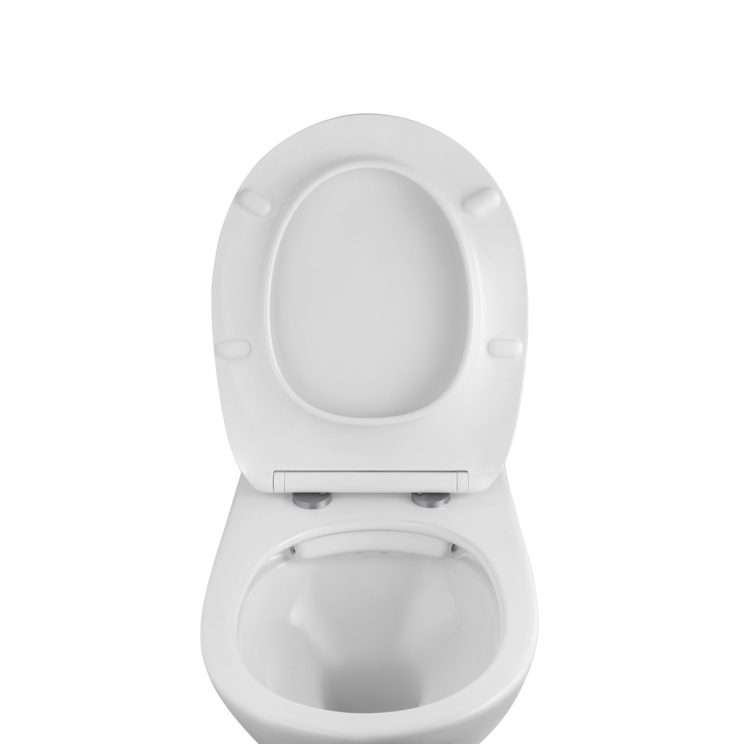 Унітаз підвісний Kroner Oker WHI533536 RIMLESS безобідковий з сидінням