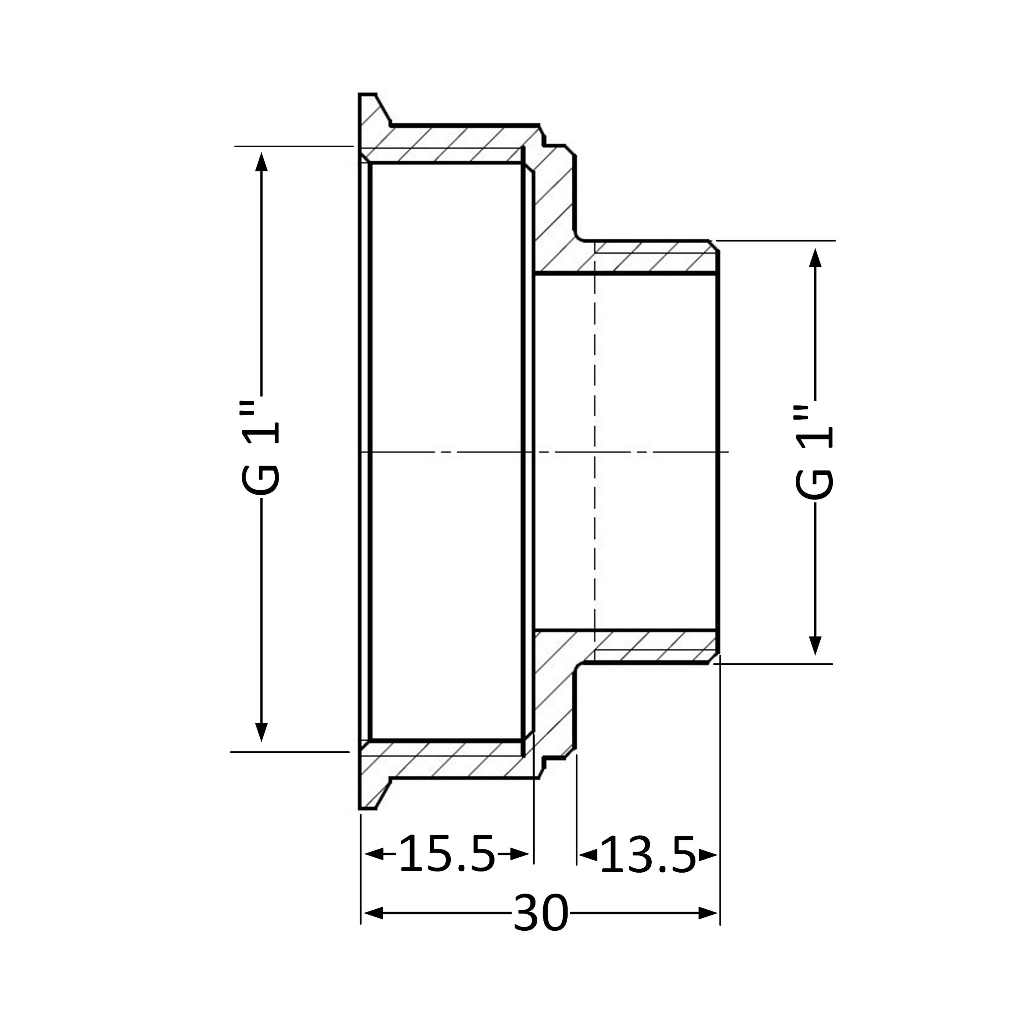 Перехідник Thermo Alliance Standart 1"х1" ВЗ SD4092525