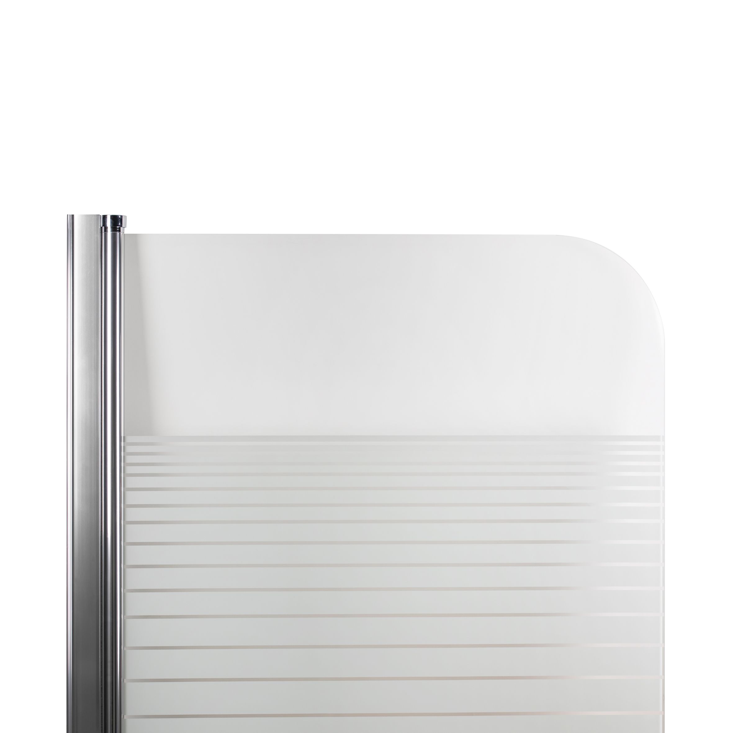 Штора на ванну Lidz Brama SS80x150L.CRM.L стекло Linie 6 мм, левая