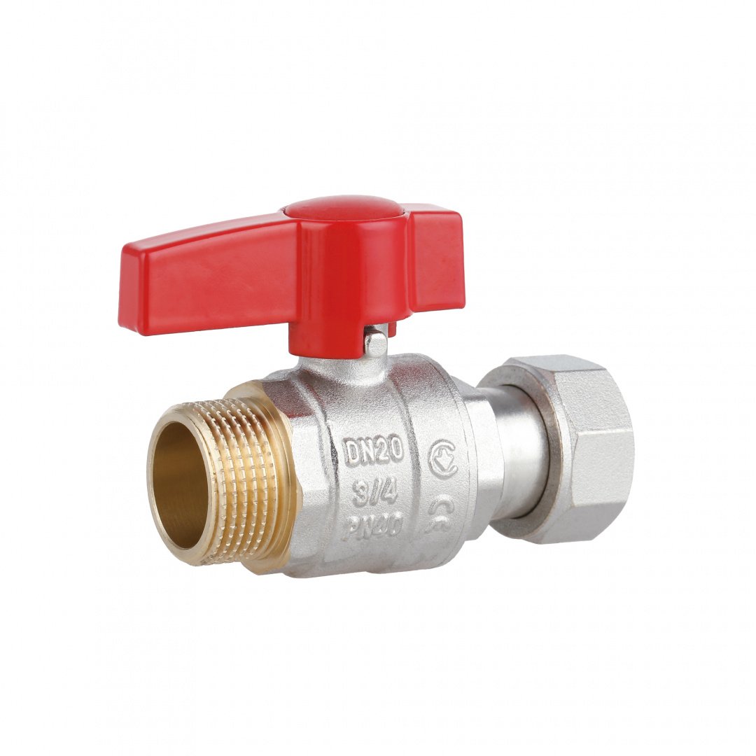 Кран кульовий Thermo Alliance Standart 3/4"ВЗ прямий, PN40, з накидною гайкою TAS261W20