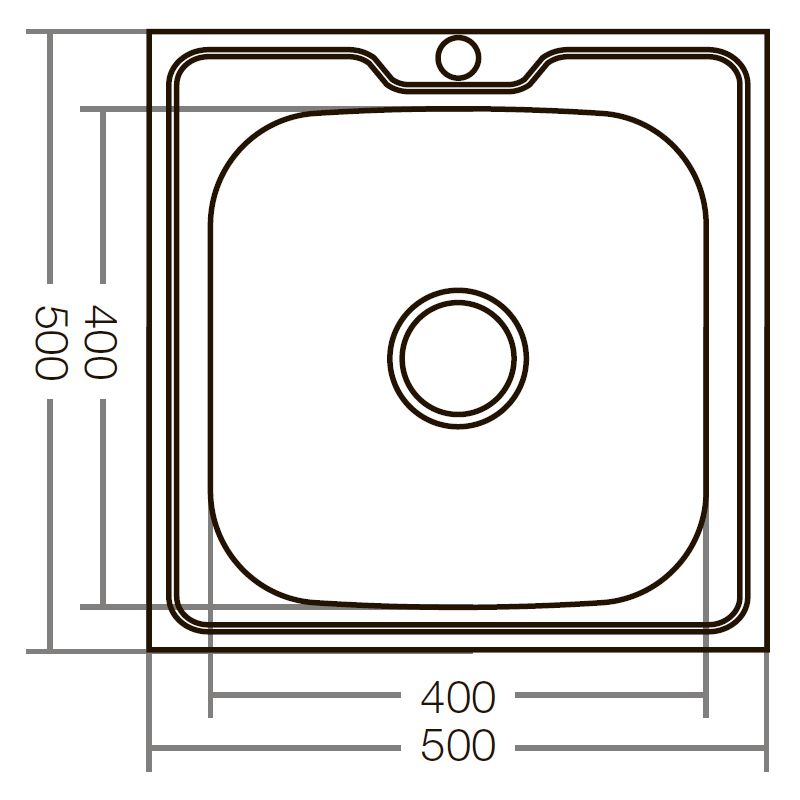 Мийка кухонна Zerix Z5050-06-160MD (micro decor) (ZS0581)