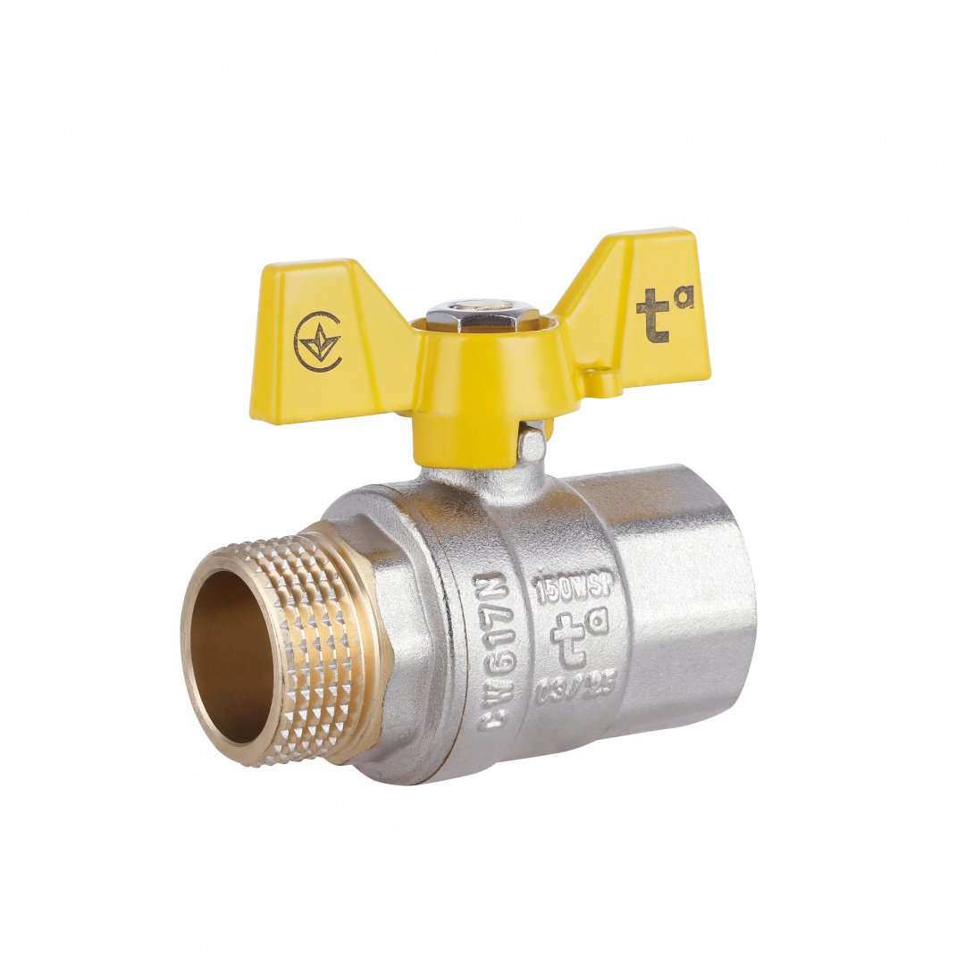 Кран кульовий Thermo Alliance Standart 3/4" ВЗ для газу (метелик) SD607NG20PN40