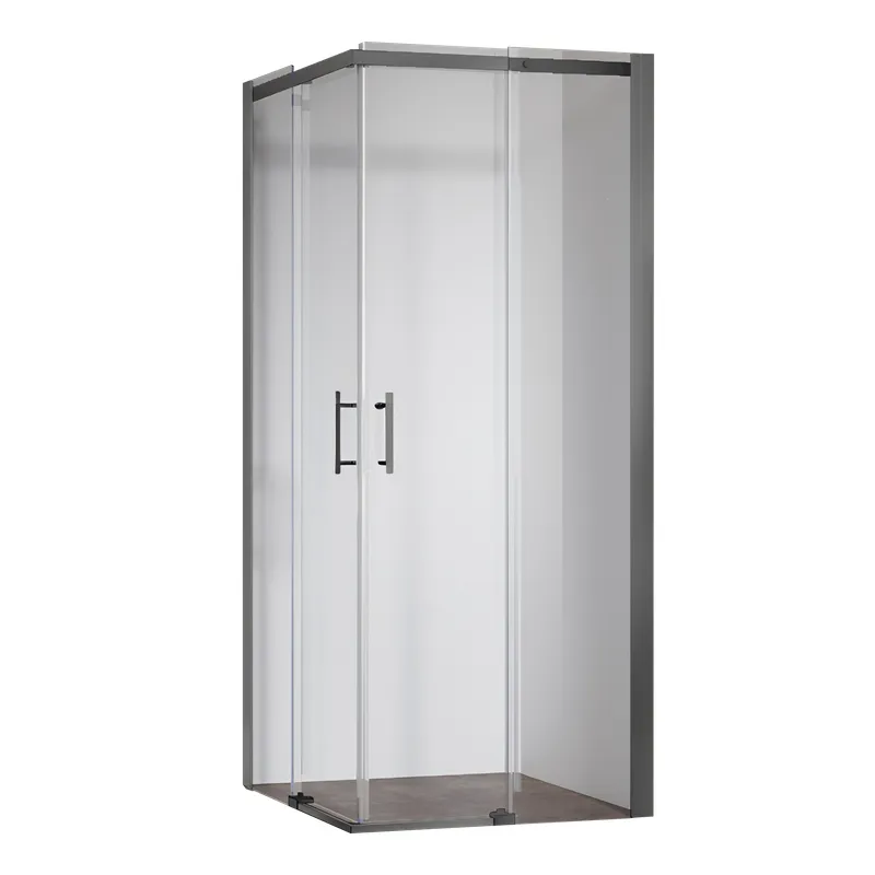 Душова кабіна без піддону KOER SR SC03-90x90x200-TR-07 прозоре скло EASY CLEAN 6мм графіт (KR5359)