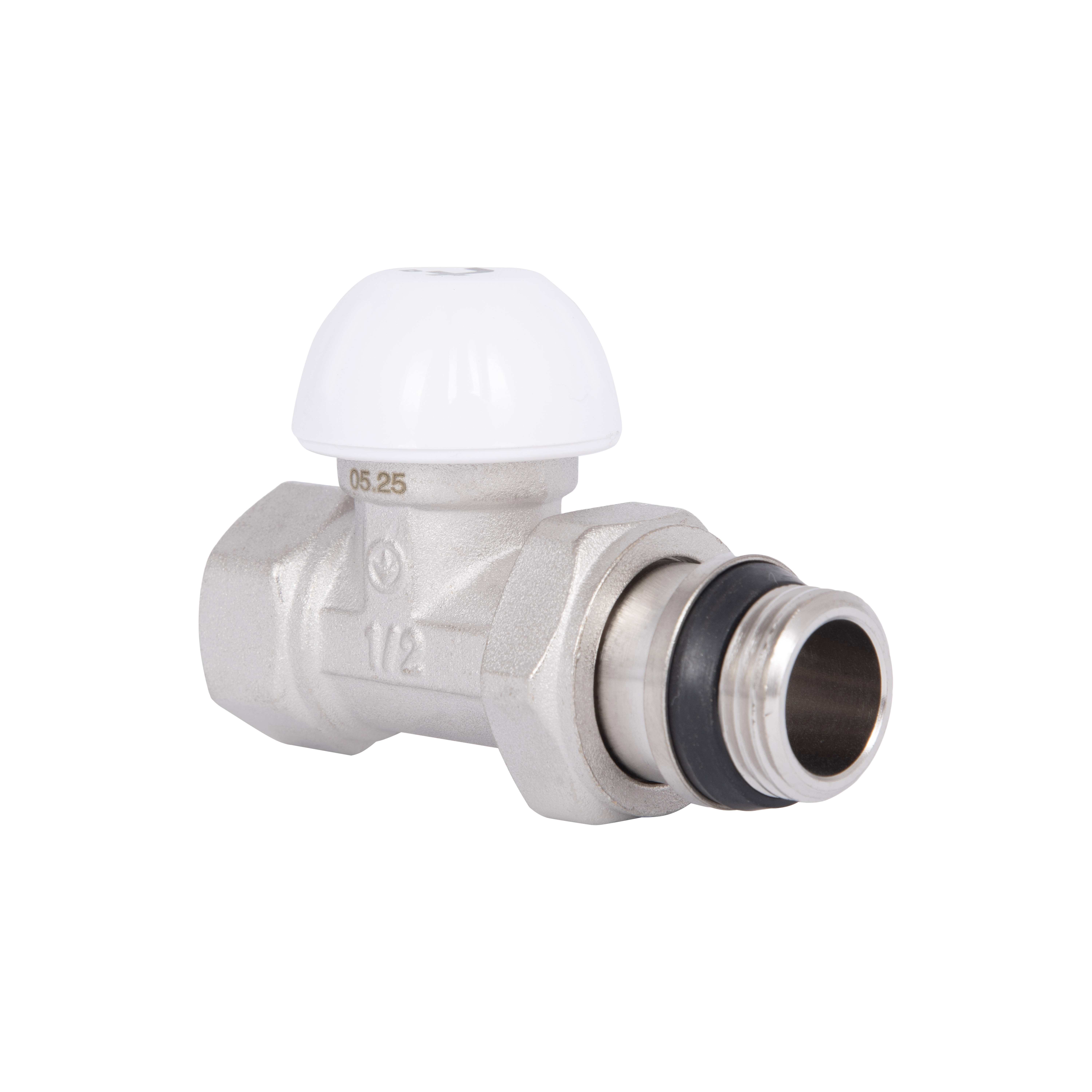 Кран радіаторний Thermo Alliance Standart Powerful 1/2" з антипротіканням прямий SF231W15