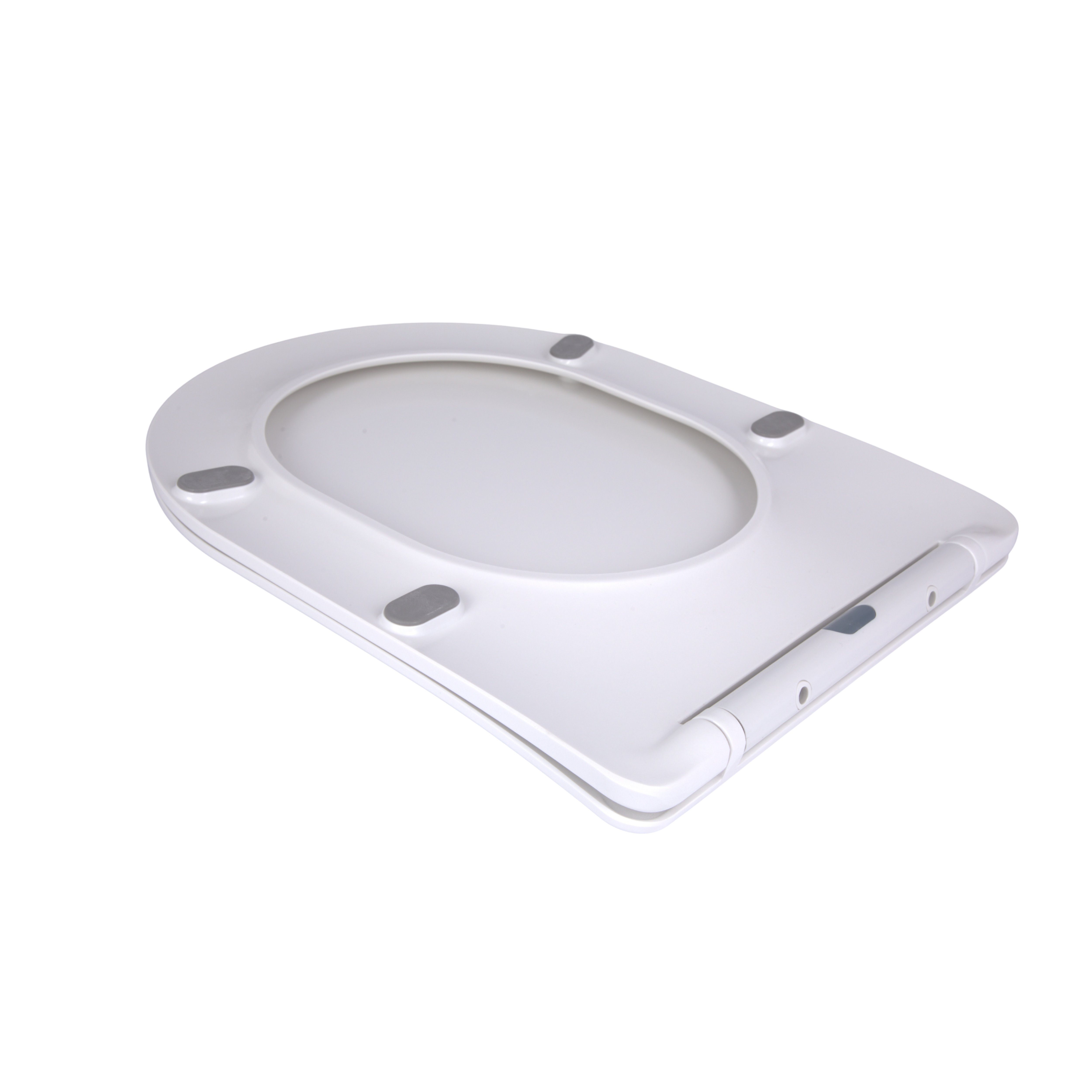 Сидіння для унітаза підлогового (Vlasta) 560×363×30 мм, White, з мікроліфтом, Slim Duroplast, Quick Release QT28228300W3 Qtap