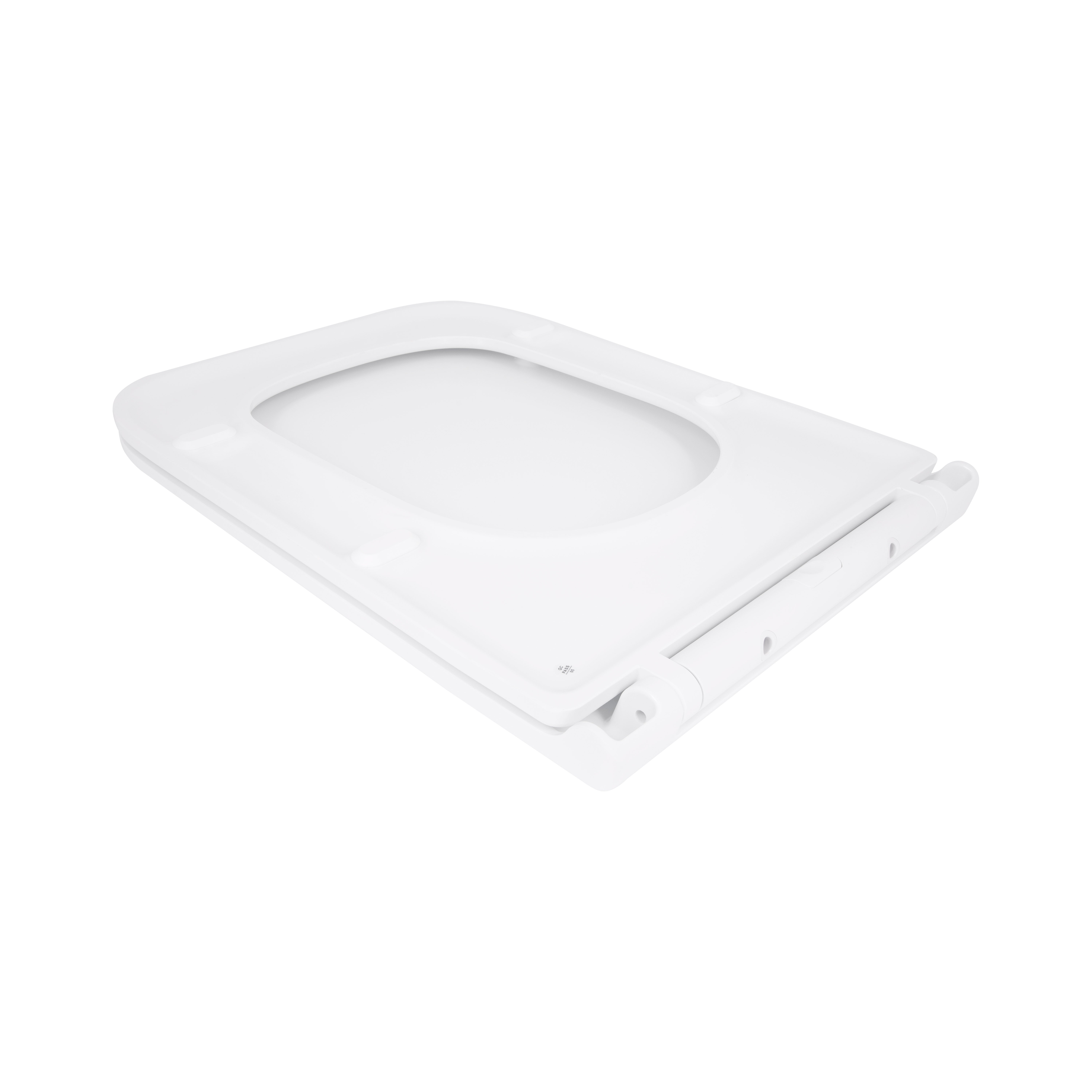 Сидіння для унітазу Qtap (Gemini 520) 448x357x38,5 мм, White, з мікроліфтом, Slim Duroplast, Quick Release QTSC179W49386