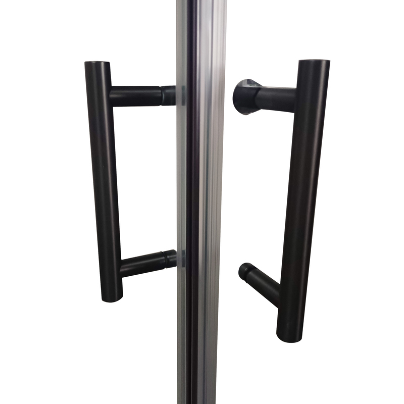 Душова кабіна без піддону KOER SR SC03-90x90x200-TR-07 прозоре скло EASY CLEAN 6мм графіт (KR5359)